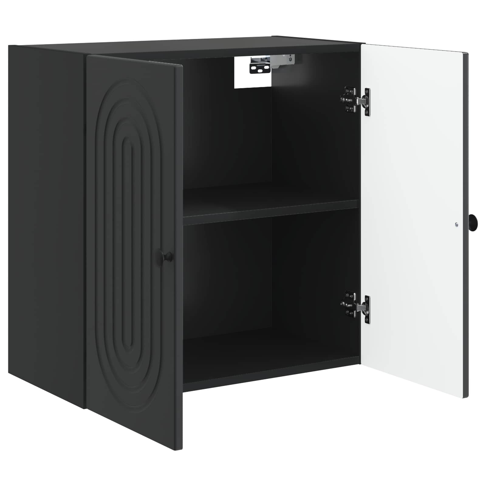 Armoire Murale Noir 59 x 31 x 60 cm Bois d'ingénierie - XIOS