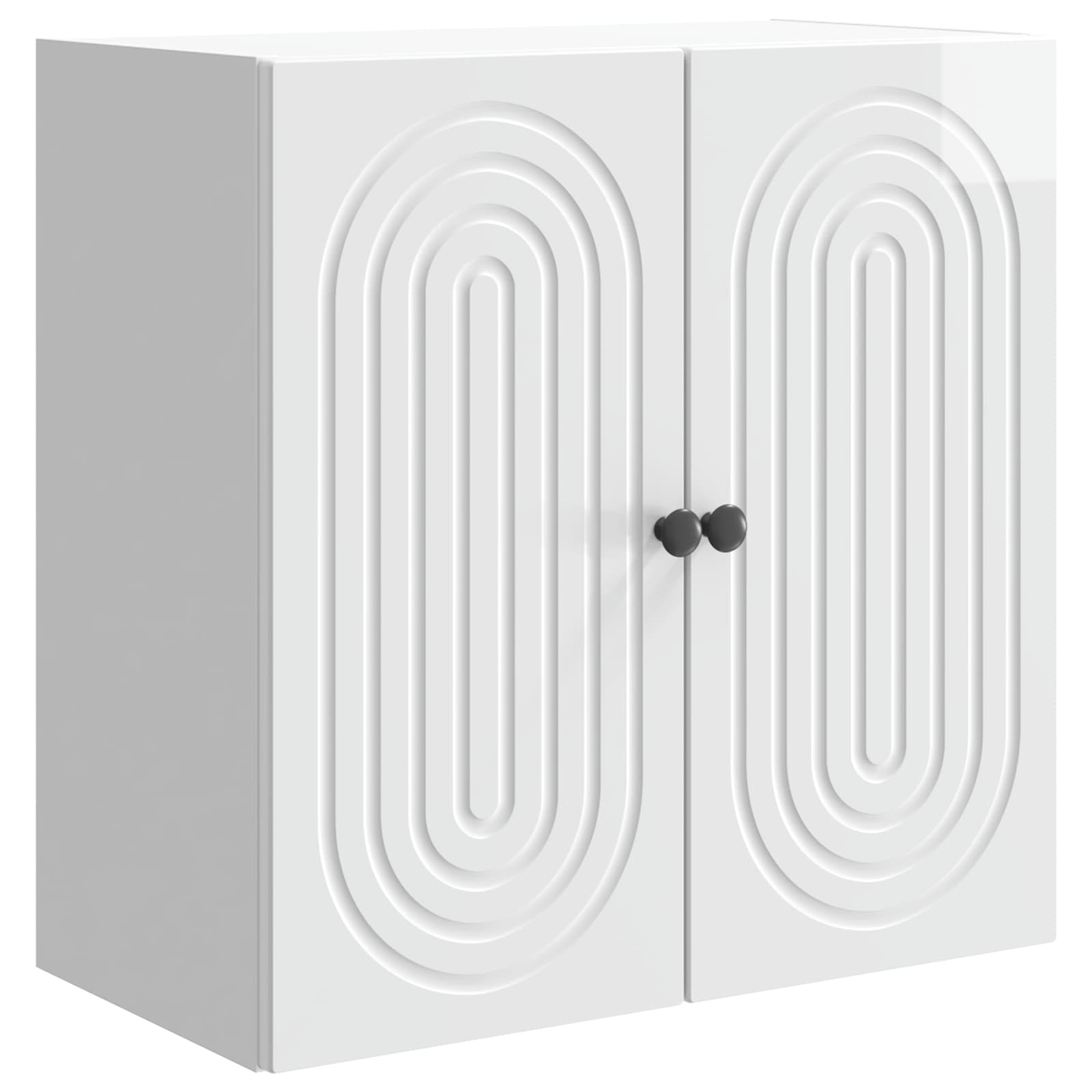 Armoire Murale Blanc brillant 59 x 31 x 60 cm Bois d'ingénierie - XIOS