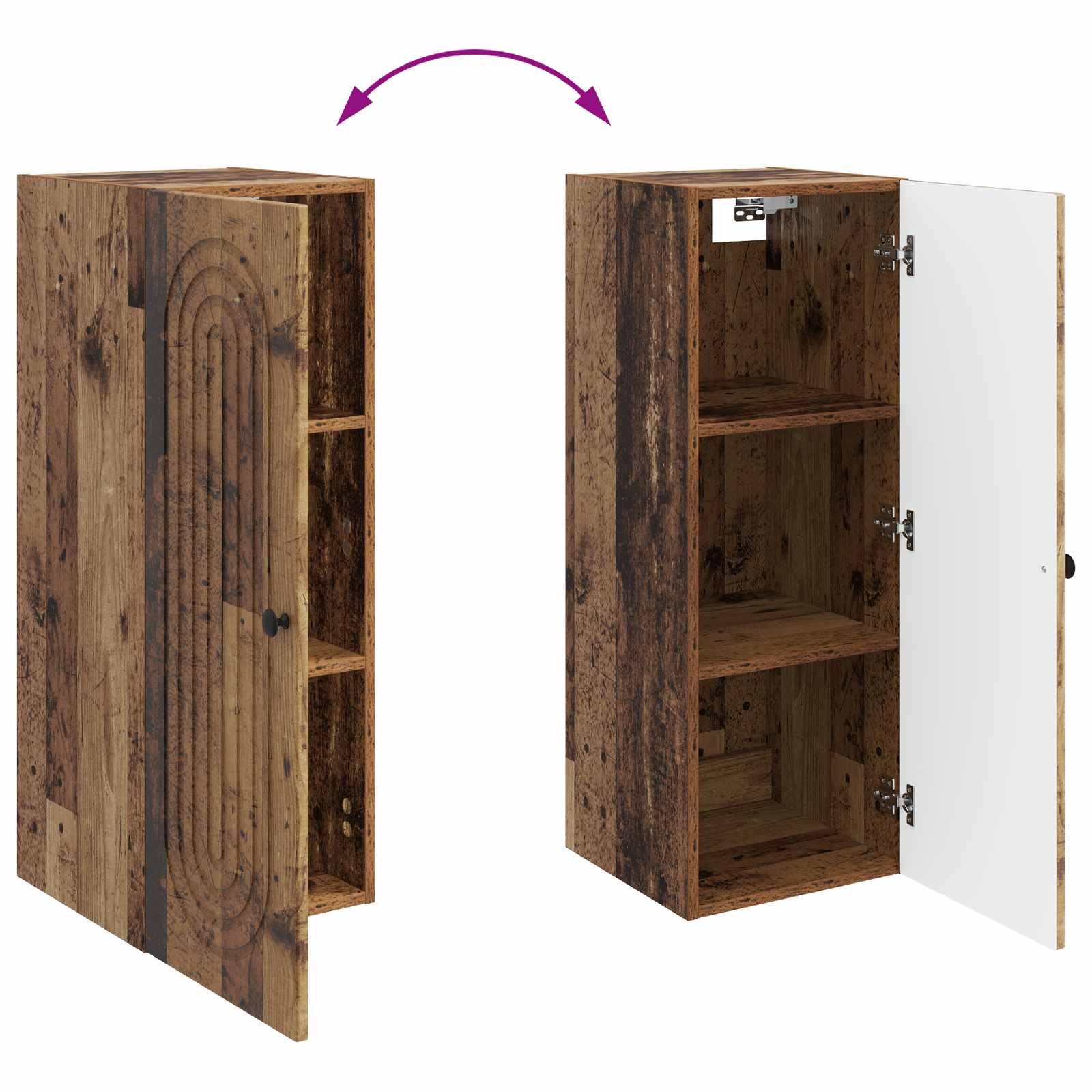 Armoire Murale Bois ancien 33 x 34,5 x 90 cm Bois d'ingénierie