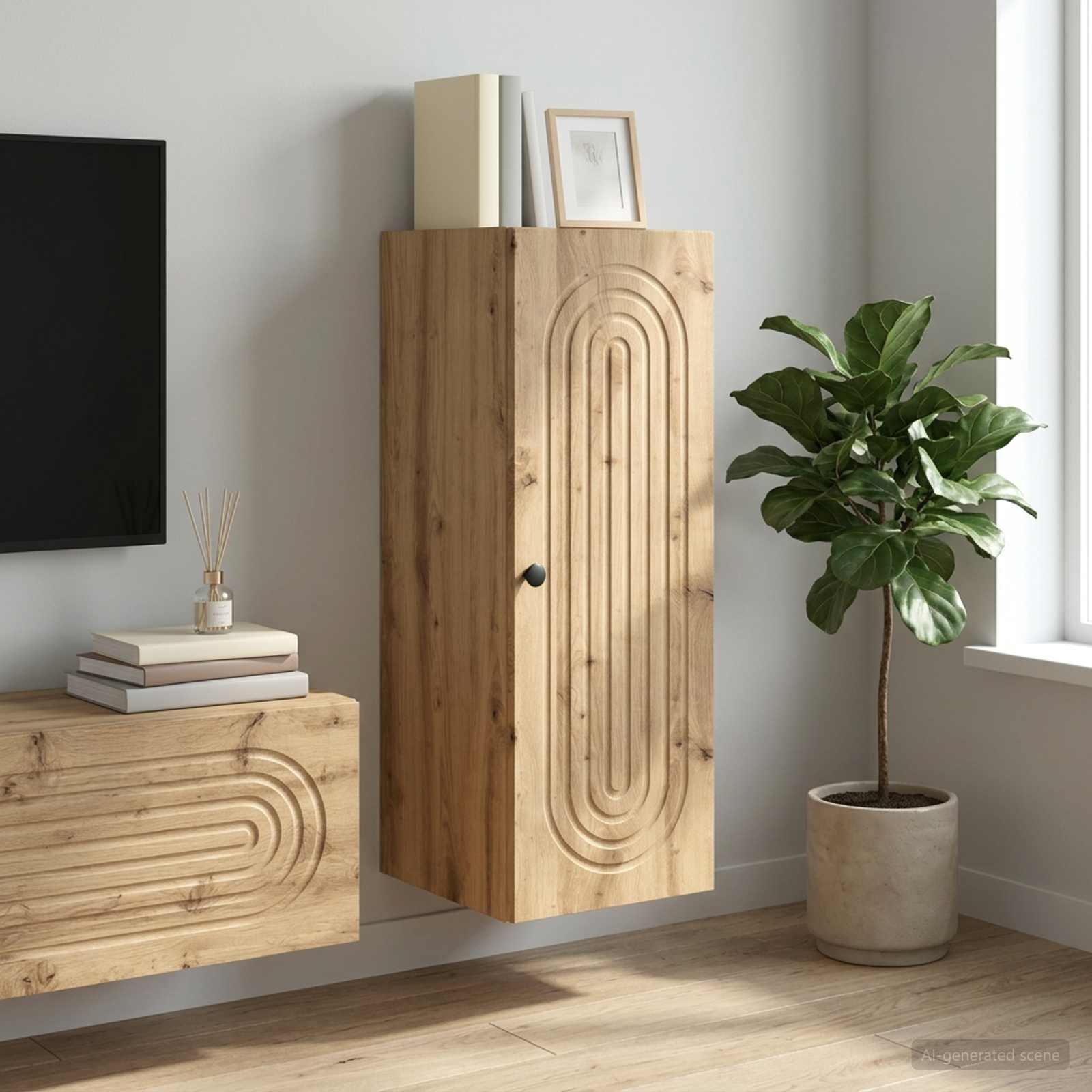 Armoire Murale 33 x 34,5 x 90 cm Bois d'ingénierie - XIOS
