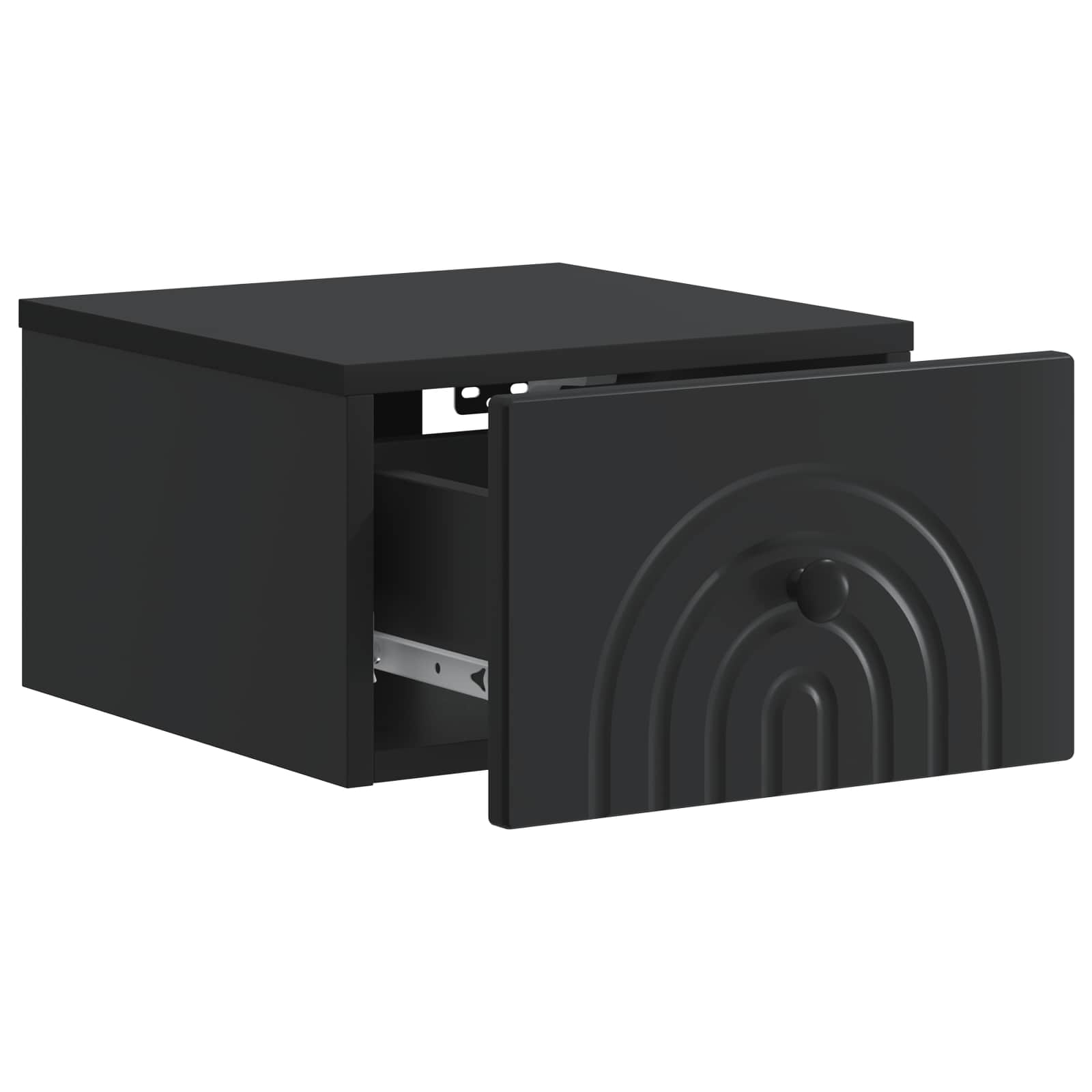 Cabinet de chevet mural 2 pcs Noir 33 x 34,5 x 20 cm - XIOS