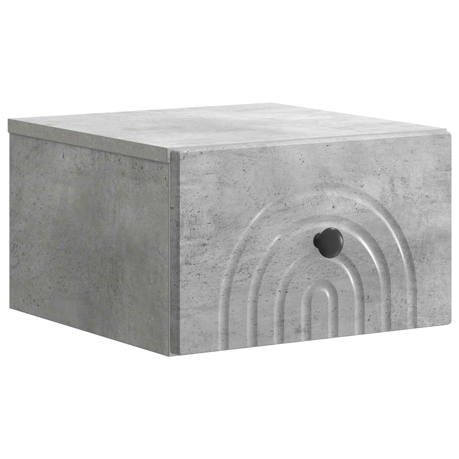 Cabinet de chevet mural 2 pcs Gris béton 33 x 34,5 x 20 cm - XIOS