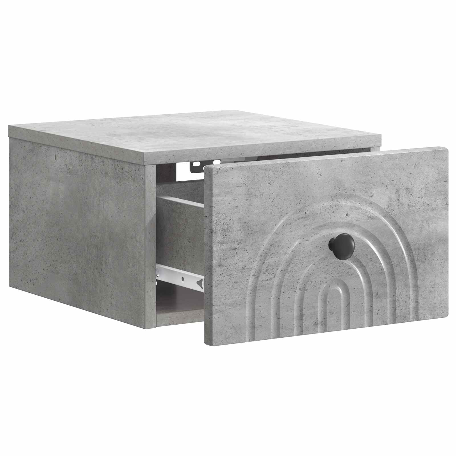 Cabinet de chevet mural 2 pcs Gris béton 33 x 34,5 x 20 cm - XIOS