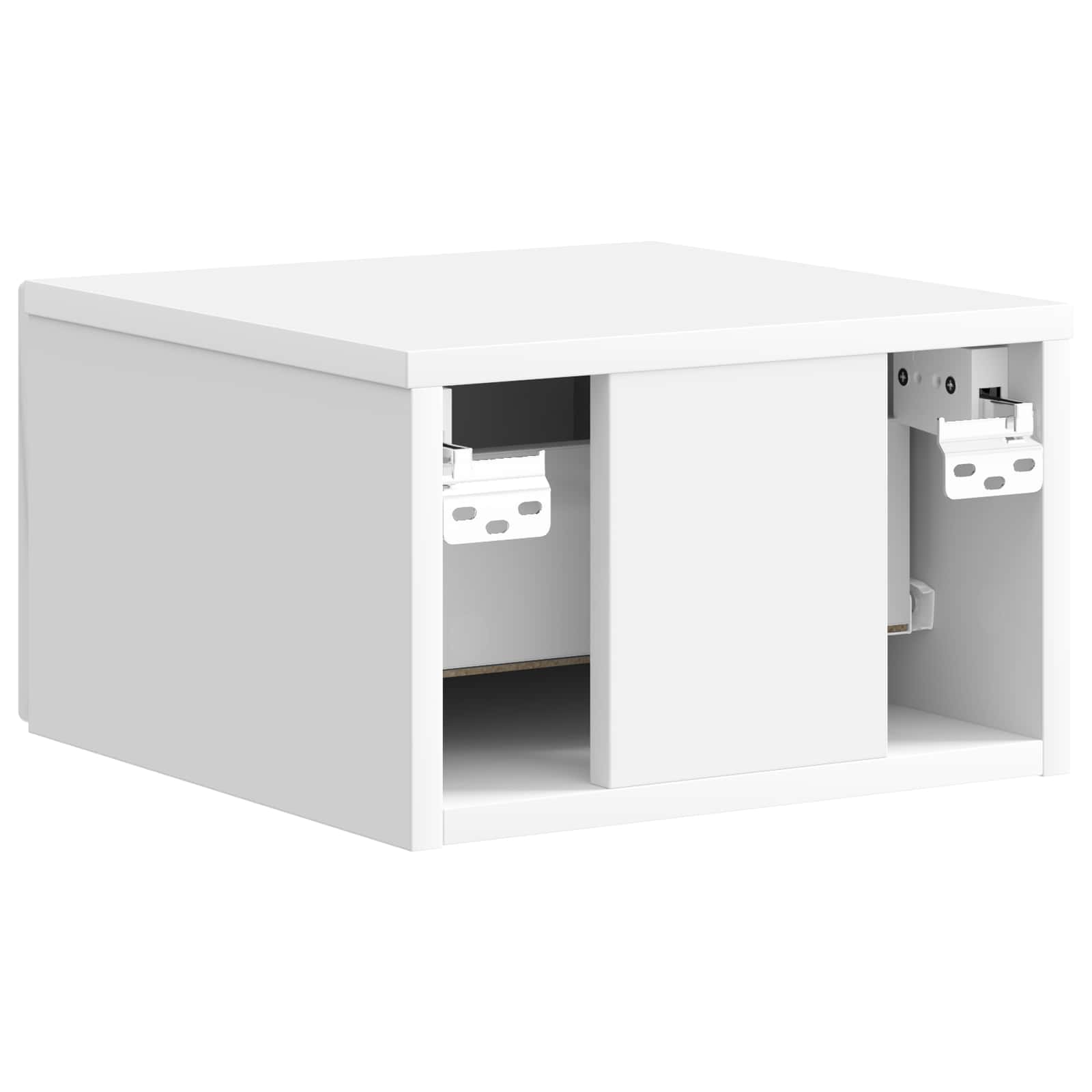 Cabinet de chevet mural 2 pcs Blanc brillant 33 x 34,5 x 20 cm - XIOS
