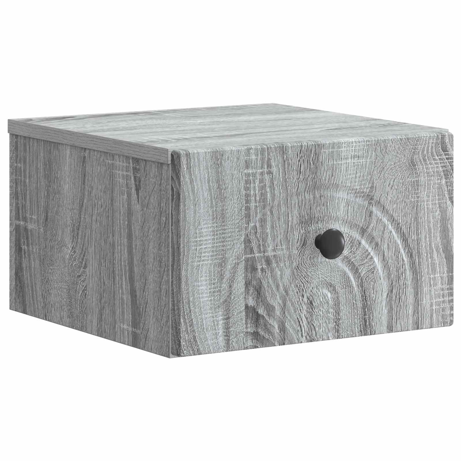 Cabinet de chevet mural 2 pcs Sonoma gris 33 x 34,5 x 20 cm - XIOS