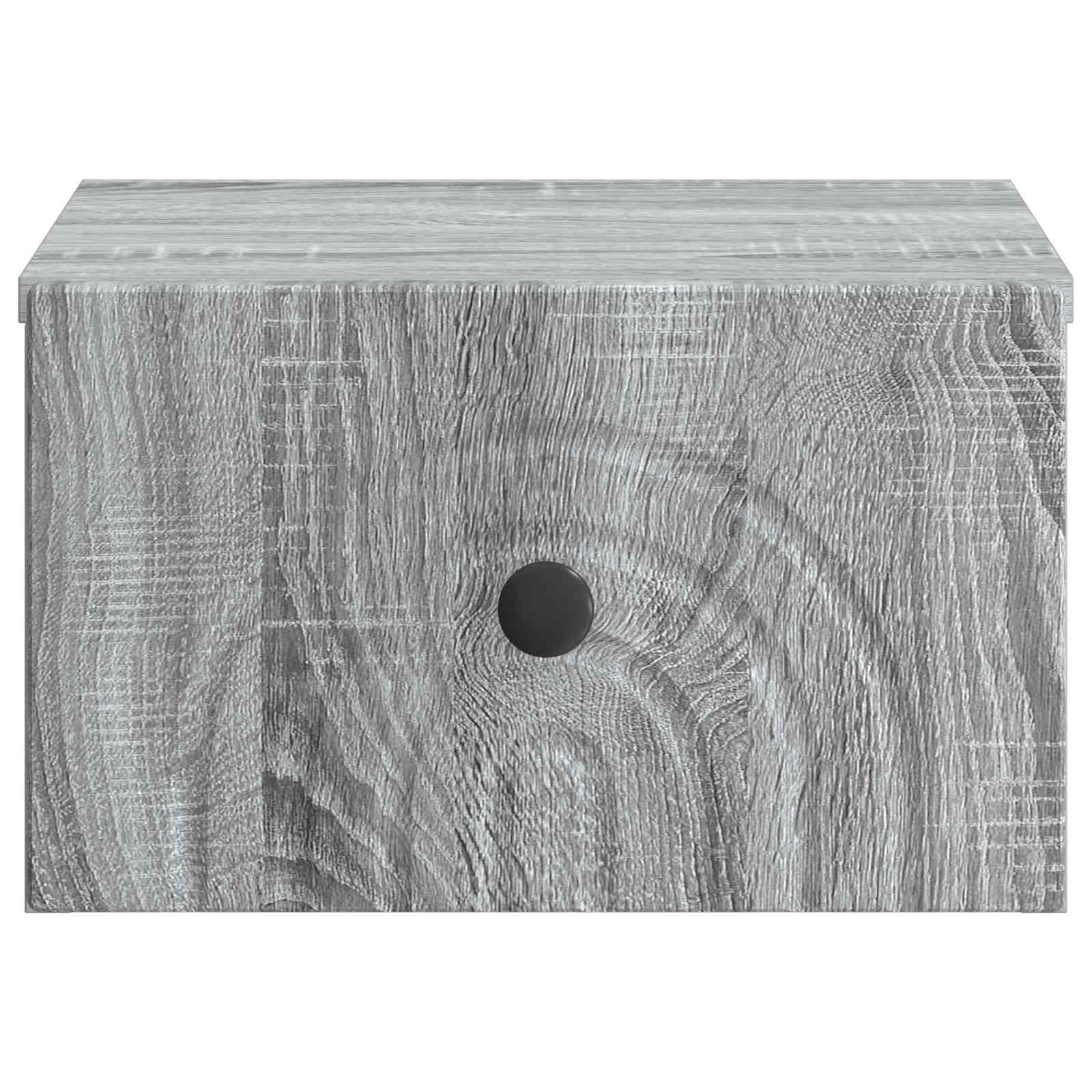Cabinet de chevet mural 2 pcs Sonoma gris 33 x 34,5 x 20 cm - XIOS