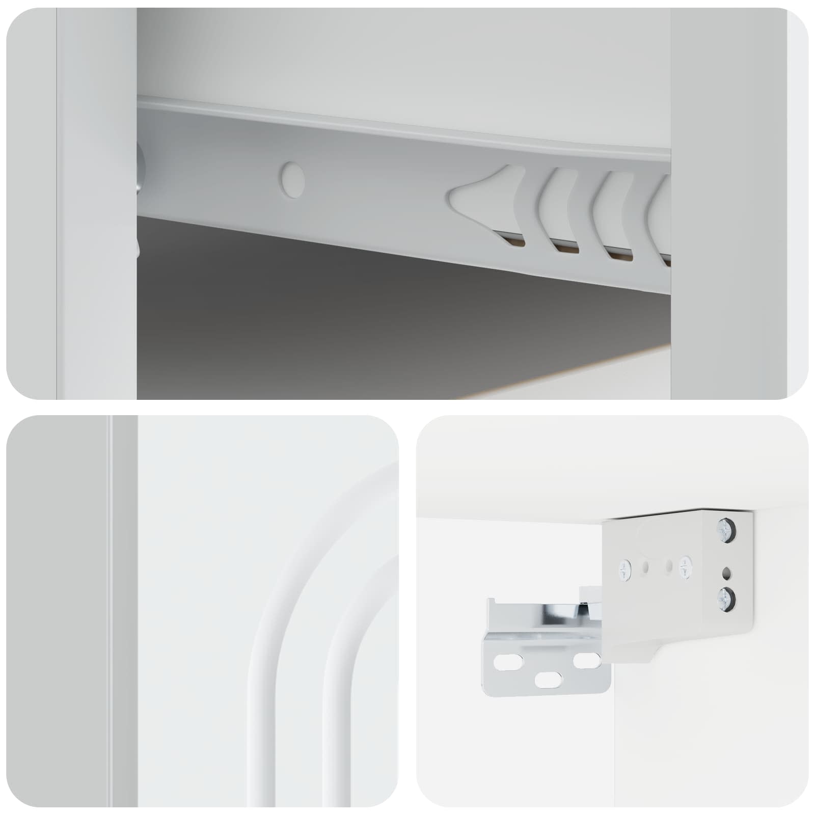 Cabinet de chevet mural 2 pcs Blanc 49 x 34,5 x 20 cm - XIOS