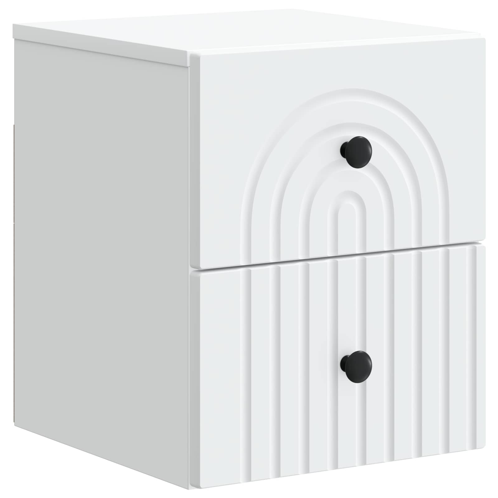 Cabinet de chevet mural 2 pcs Blanc 33 x 34,5 x 40 cm - XIOS