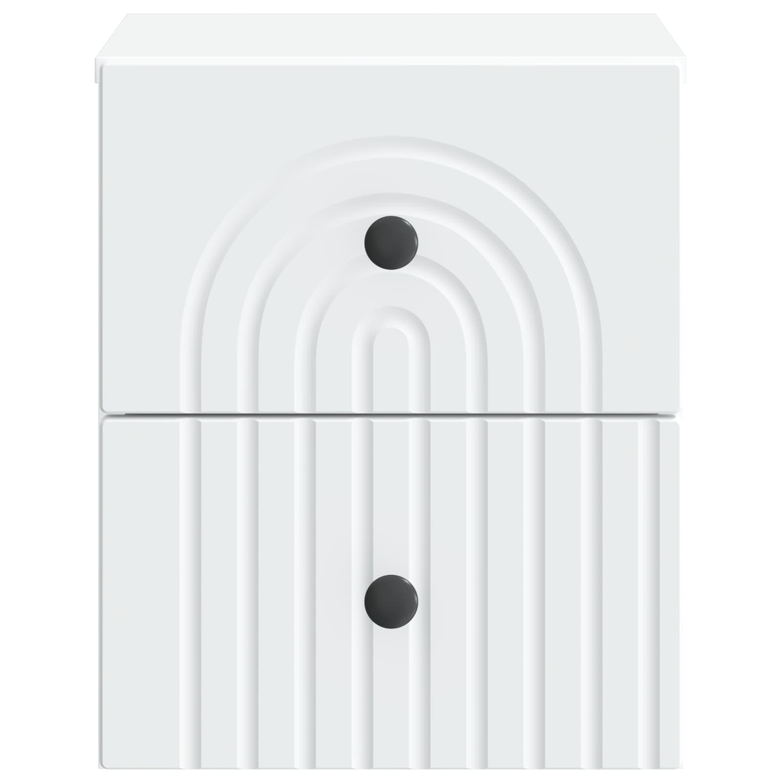 Cabinet de chevet mural 2 pcs Blanc 33 x 34,5 x 40 cm - XIOS