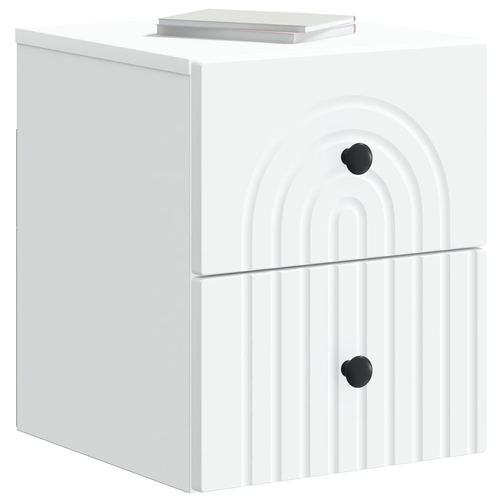 Cabinet de chevet mural 2 pcs Blanc 33 x 34,5 x 40 cm - XIOS