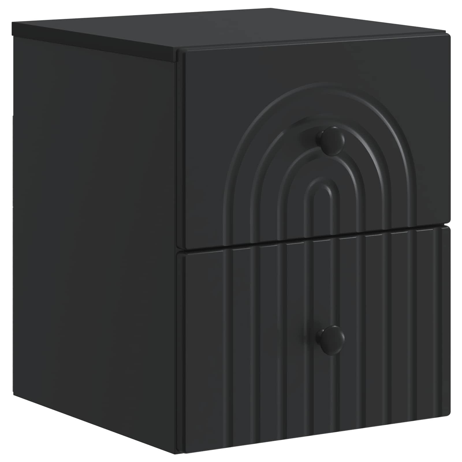 Cabinet de chevet mural 2 pcs Noir 33 x 34,5 x 40 cm - XIOS