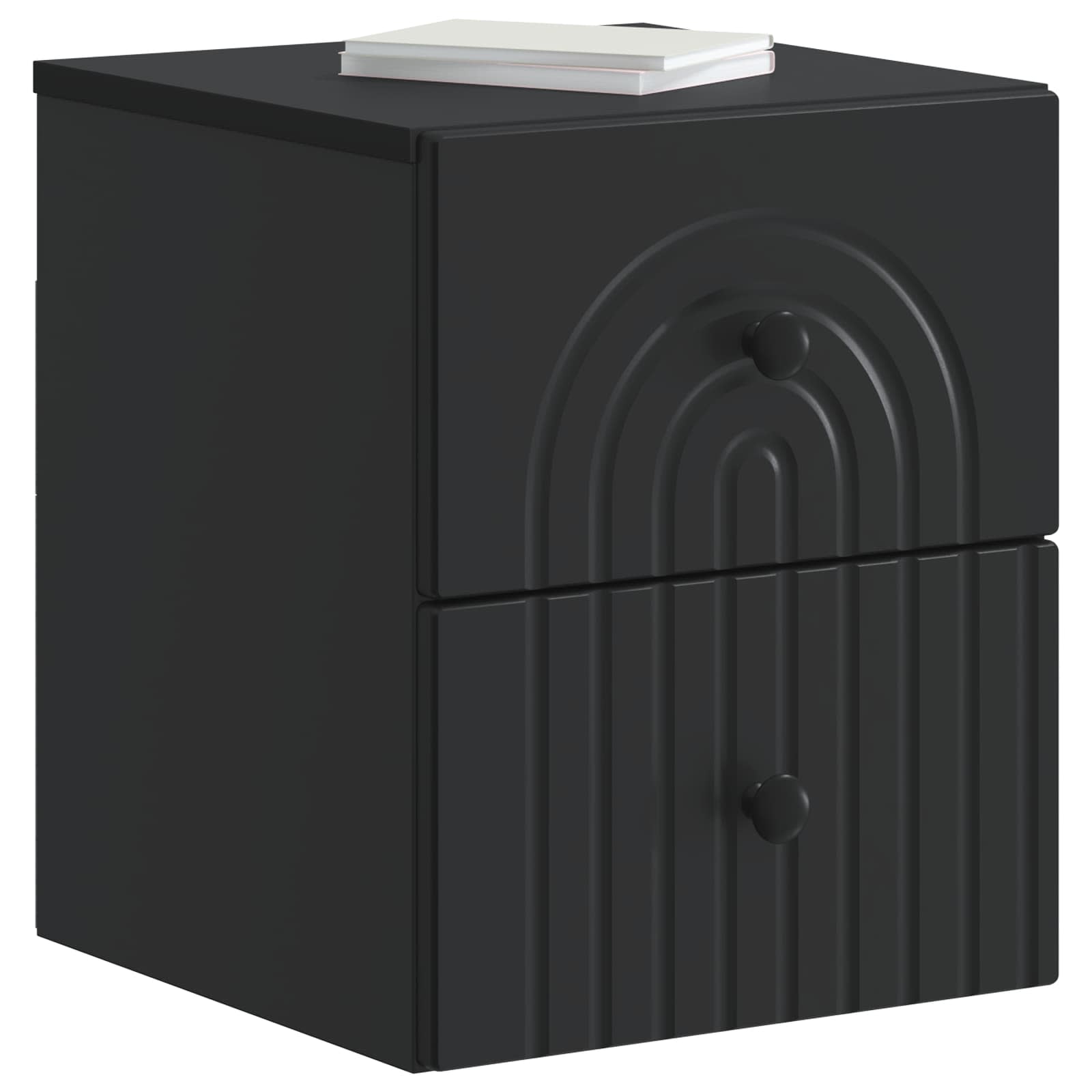 Cabinet de chevet mural 2 pcs Noir 33 x 34,5 x 40 cm - XIOS