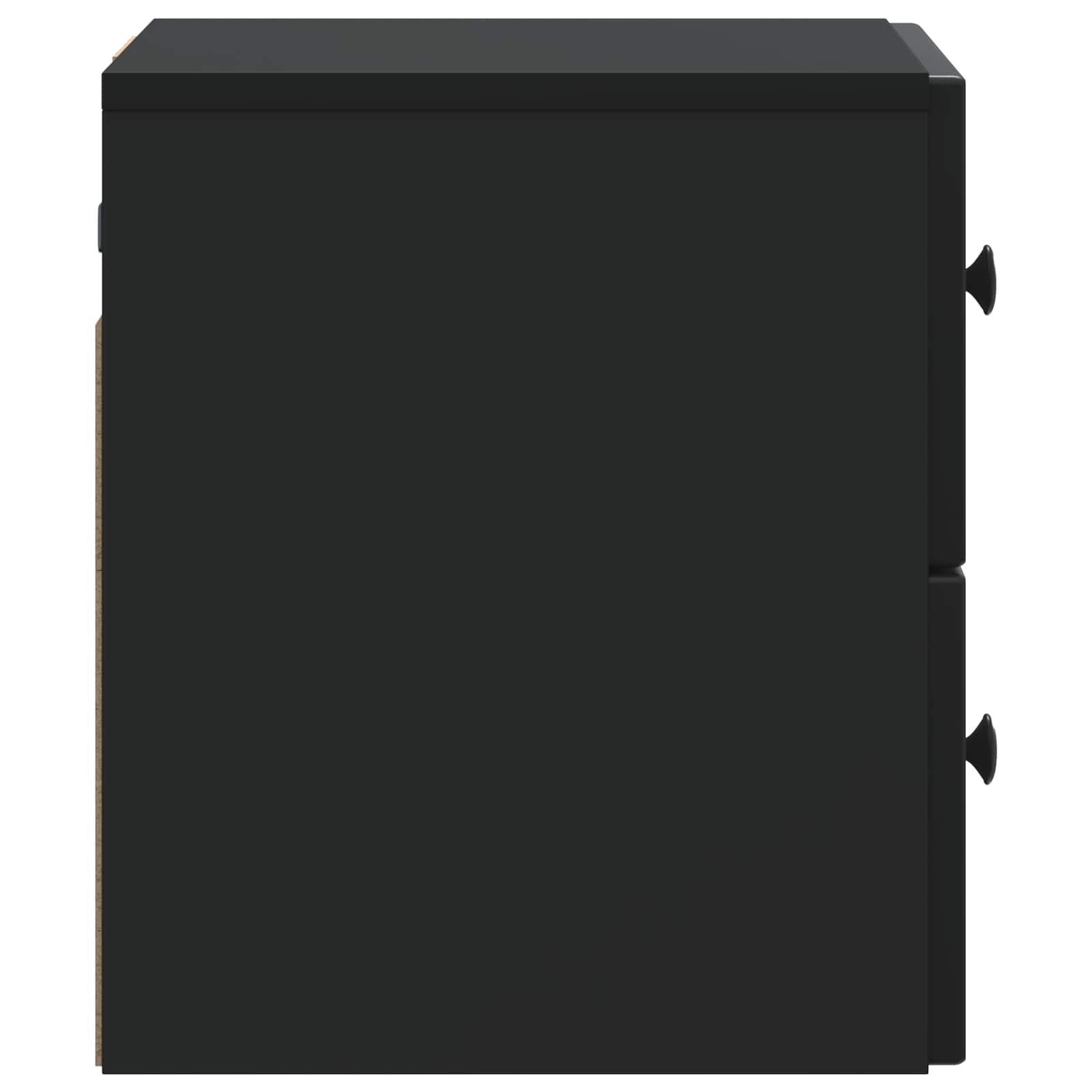 Cabinet de chevet mural 2 pcs Noir 33 x 34,5 x 40 cm - XIOS