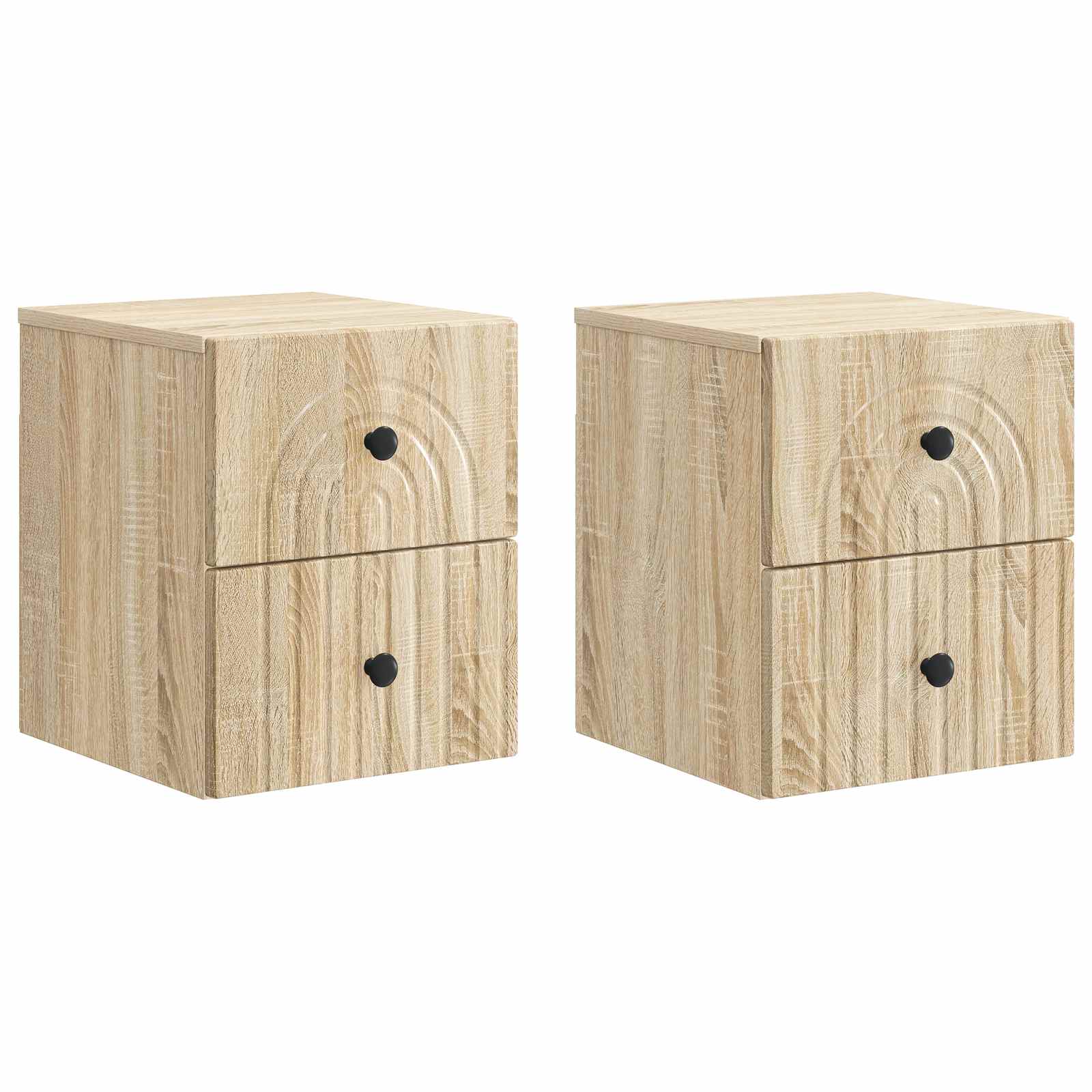 Cabinet de chevet mural 2 pcs Chêne Sonoma 33 x 34,5 x 40 cm - XIOS
