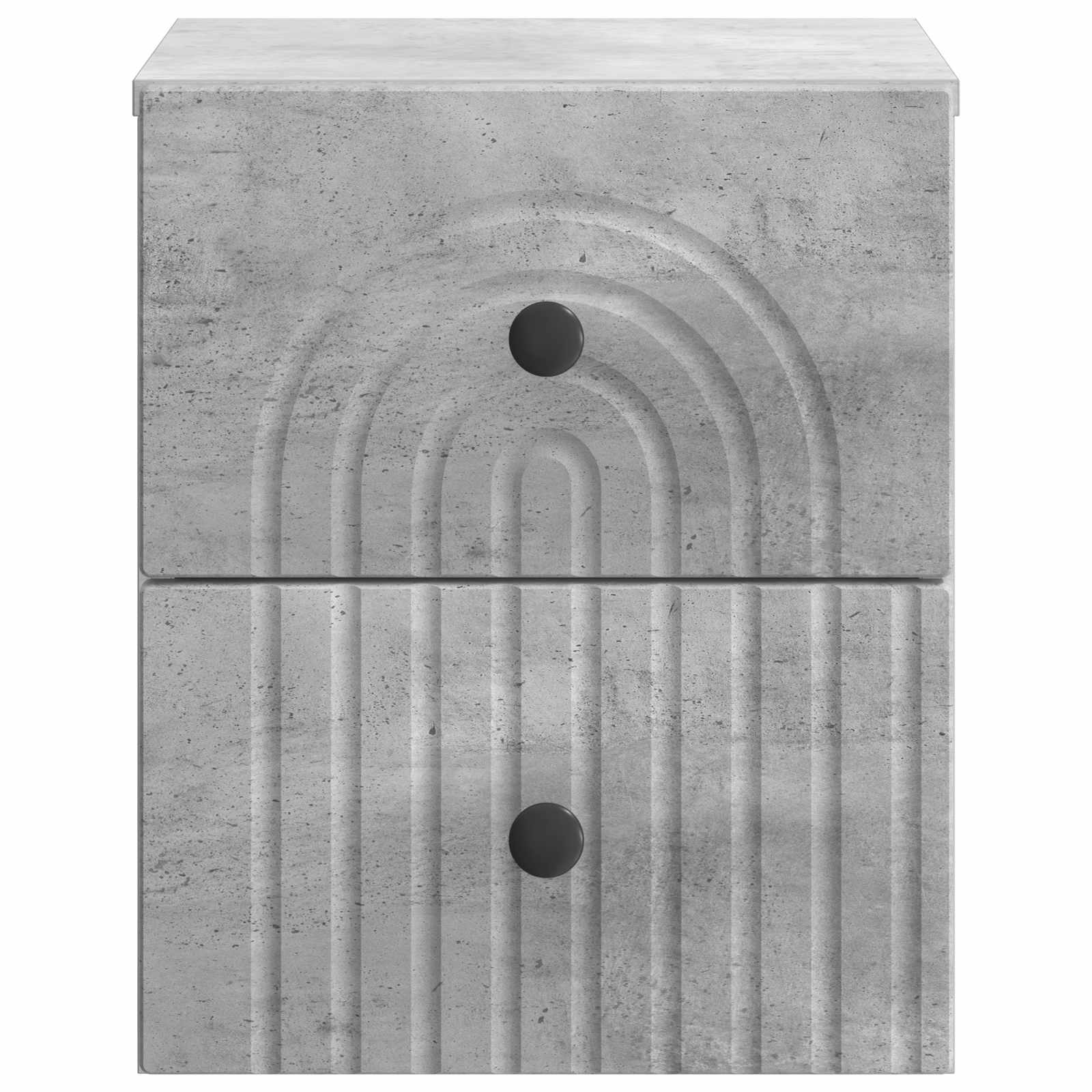 Cabinet de chevet mural 2 pcs Gris béton 33 x 34,5 x 40 cm - XIOS
