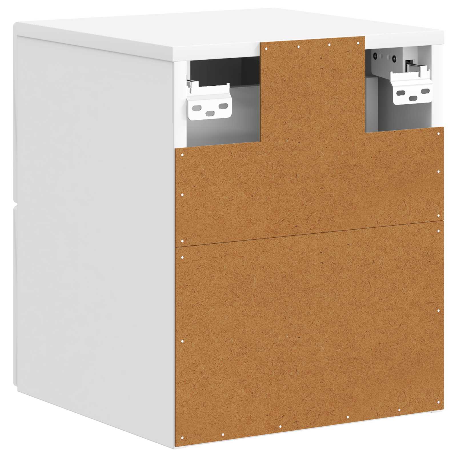 Cabinet de chevet mural 2 pcs Blanc brillant 33 x 34,5 x 40 cm - XIOS
