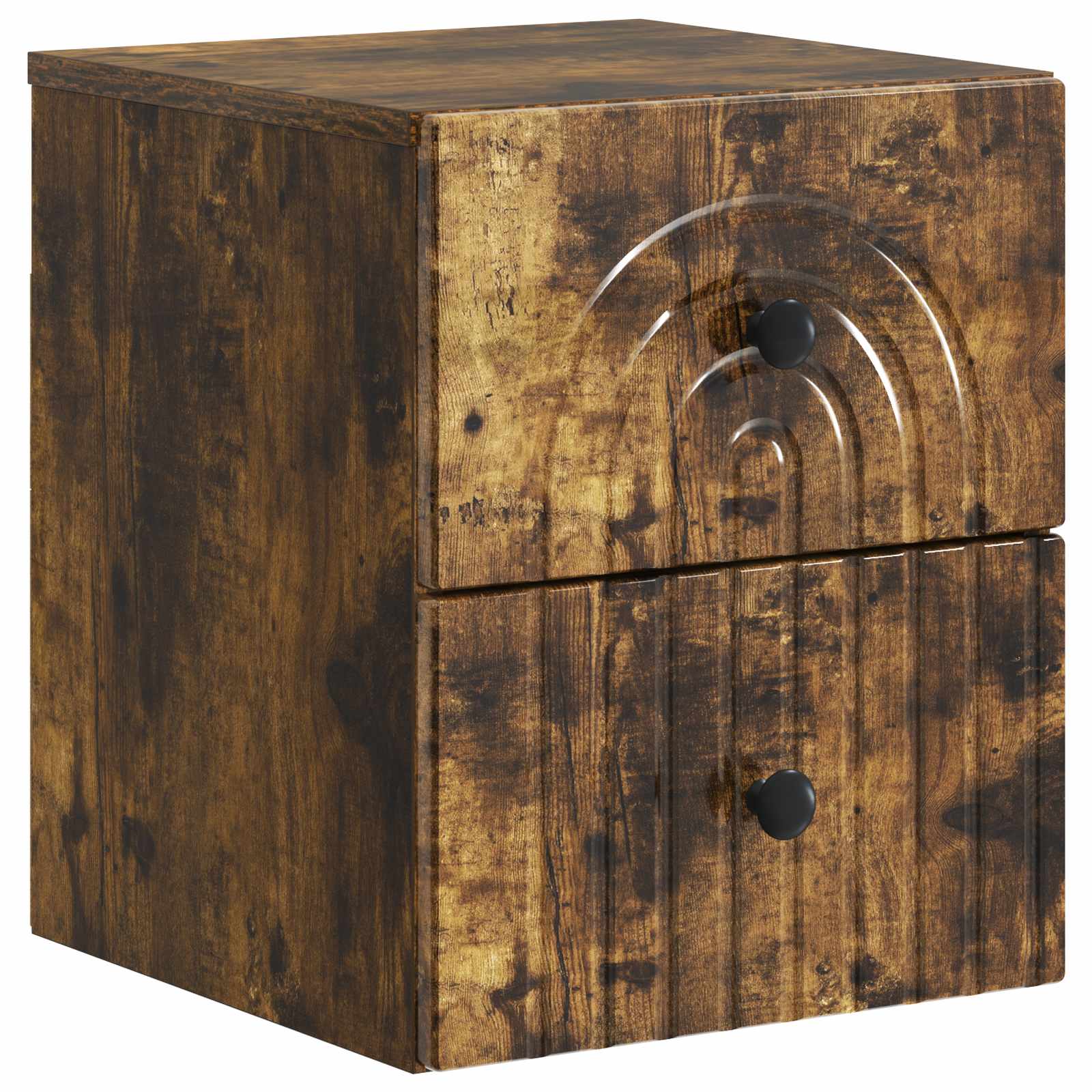 Cabinet de chevet mural 2 pcs Chêne fumé 33 x 34,5 x 40 cm - XIOS