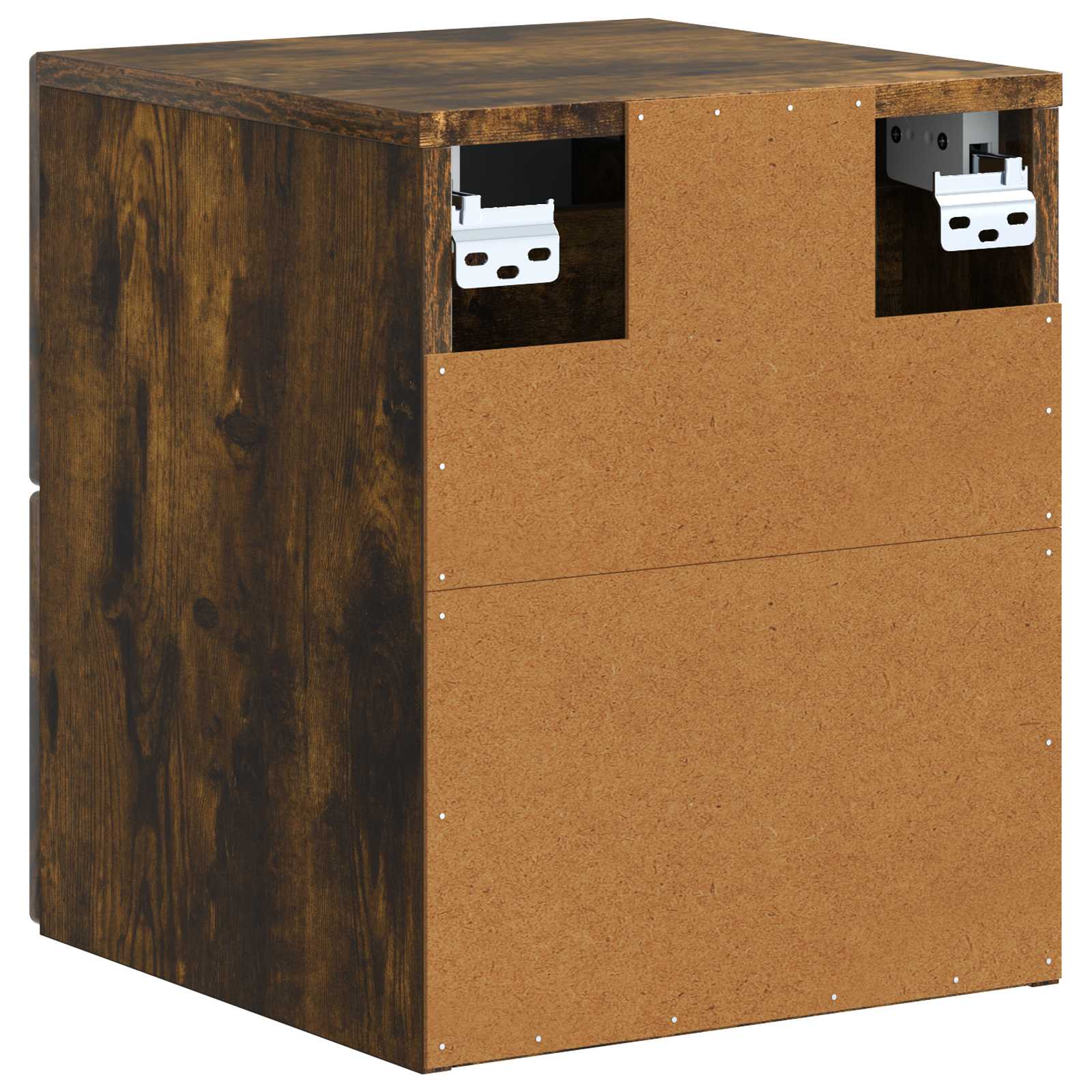 Cabinet de chevet mural 2 pcs Chêne fumé 33 x 34,5 x 40 cm - XIOS