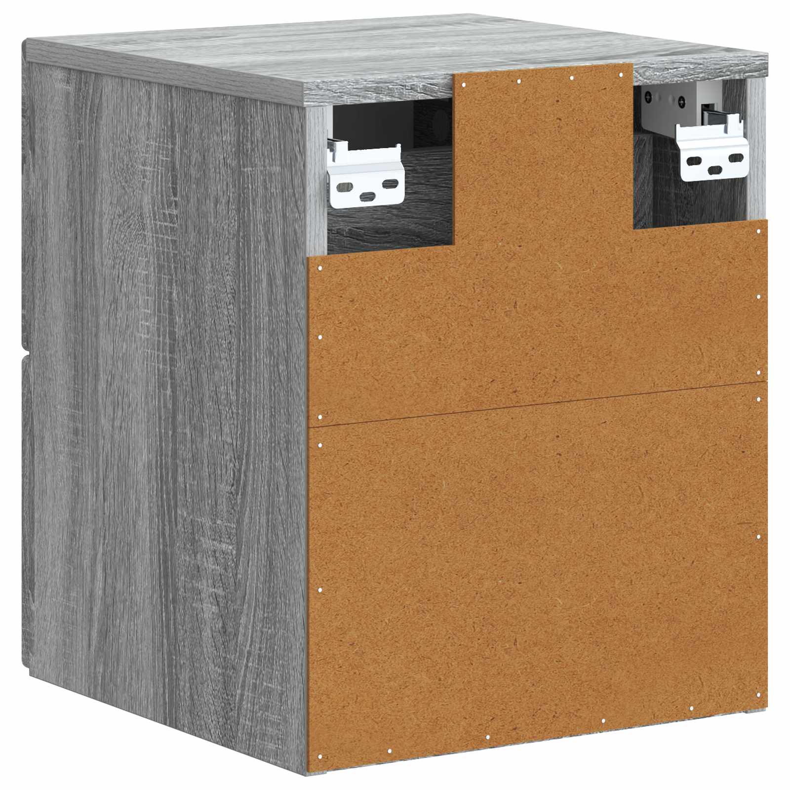Cabinet de chevet mural 2 pcs Sonoma gris 33 x 34,5 x 40 cm - XIOS