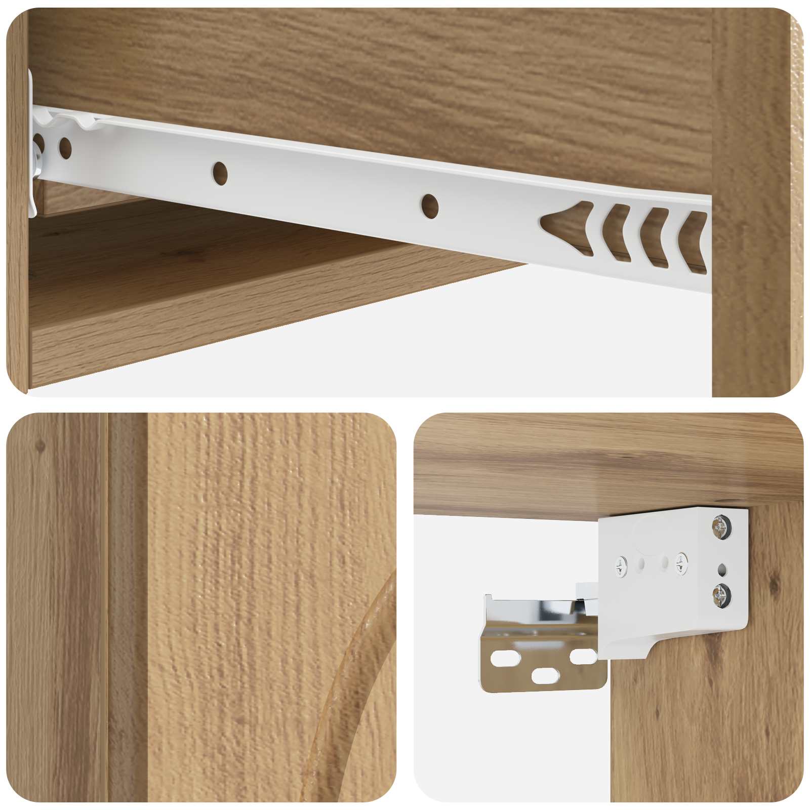 Table d'appoint murale 87,5 x 34,5 x 17 cm Bois d'ingénierie - XIOS