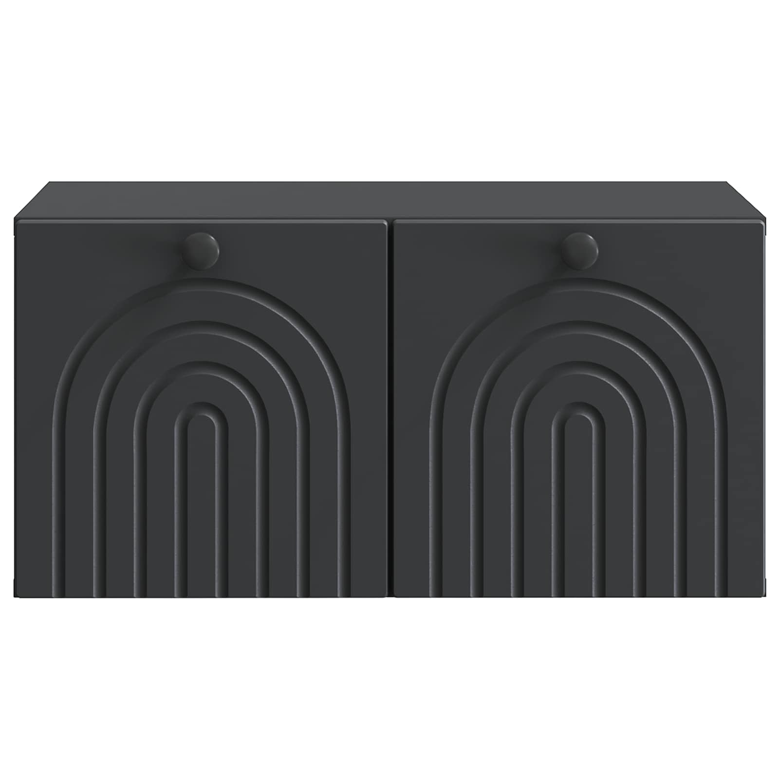 Meuble TV mural Noir 59,5 x 41 x 30 cm Bois d'ingénierie - XIOS