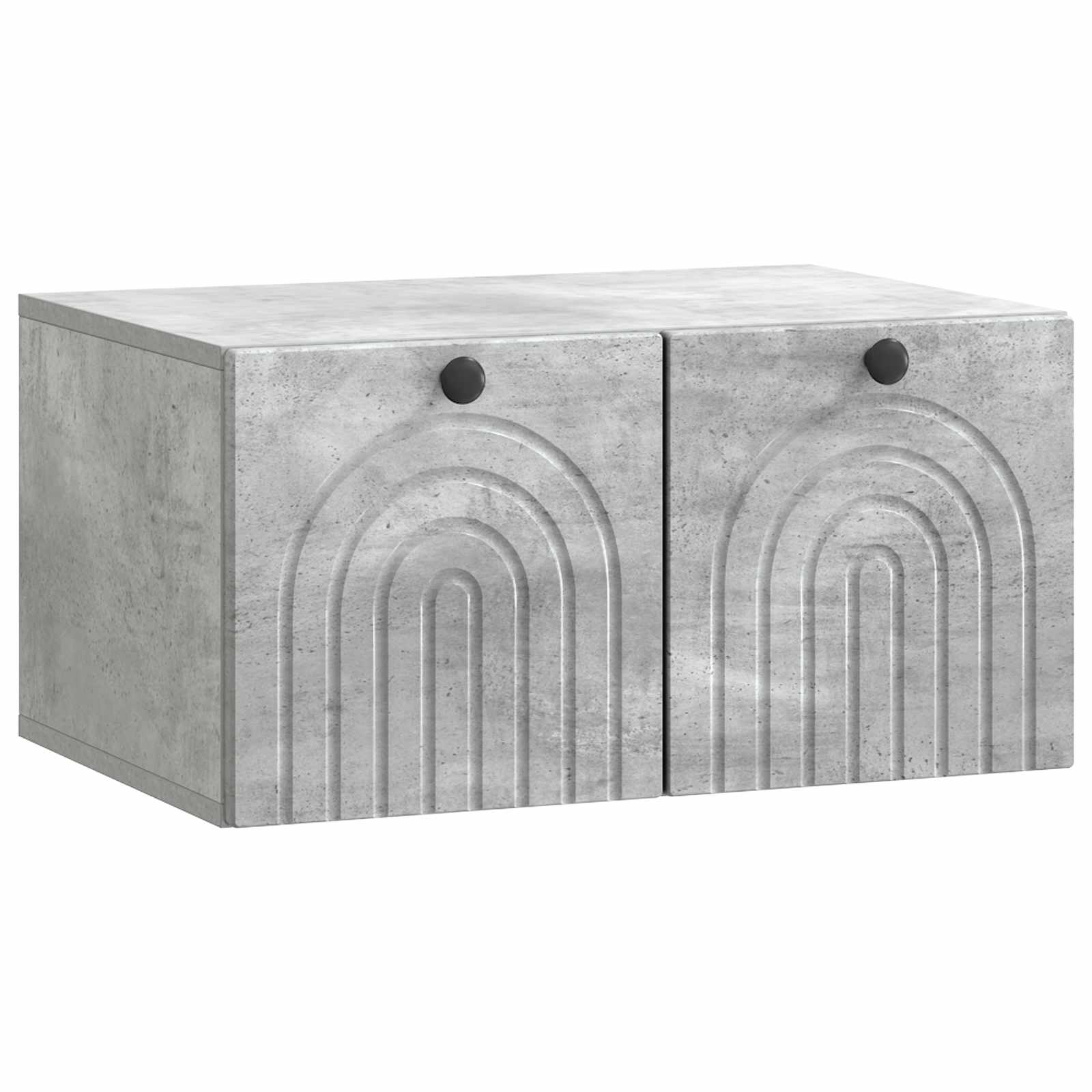 Meuble TV mural Gris béton 59,5 x 41 x 30 cm Bois d'ingénierie - XIOS