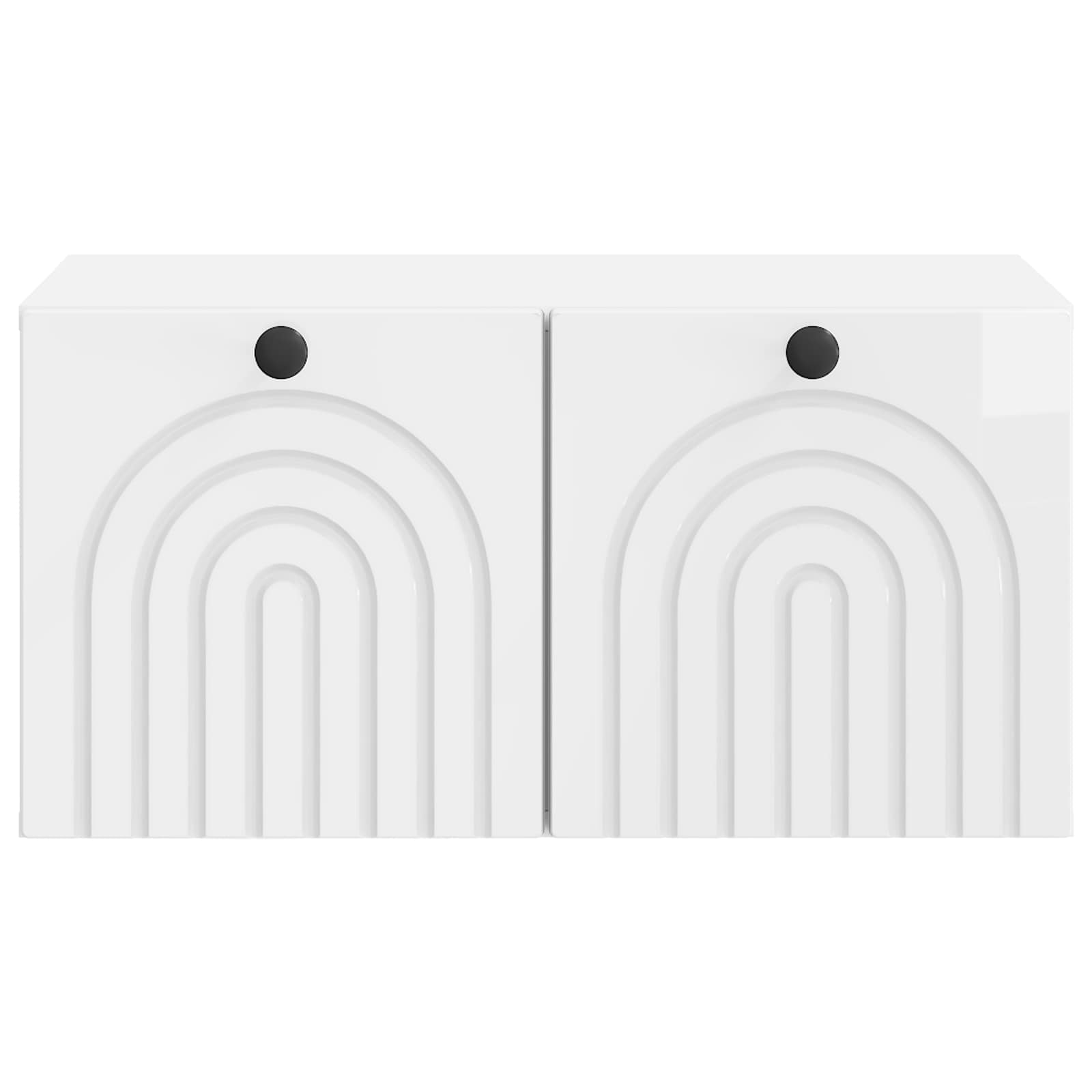 Meuble TV mural Montage mural Blanc brillant 59,5 x 41 x 30 cm - XIOS