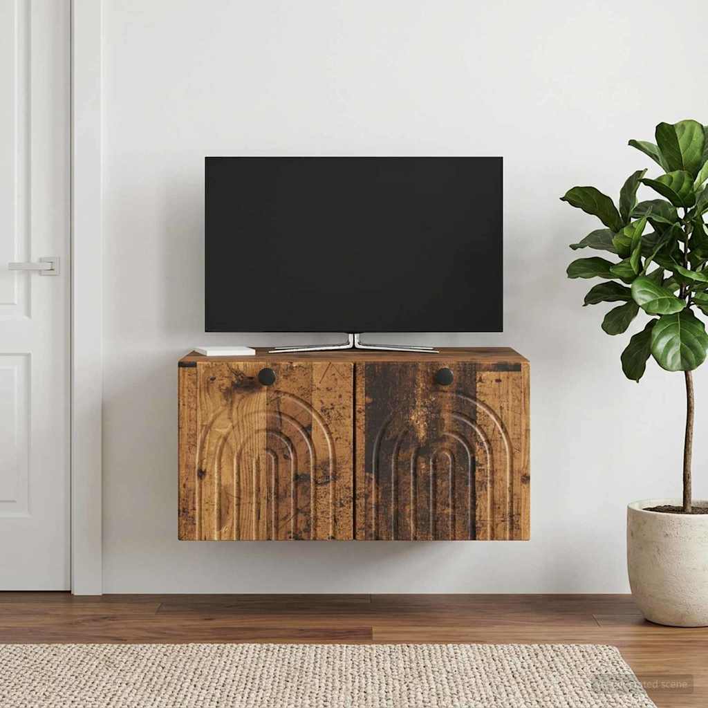 Meuble TV mural Bois ancien 59,5 x 41 x 30 cm Bois d'ingénierie - XIOS