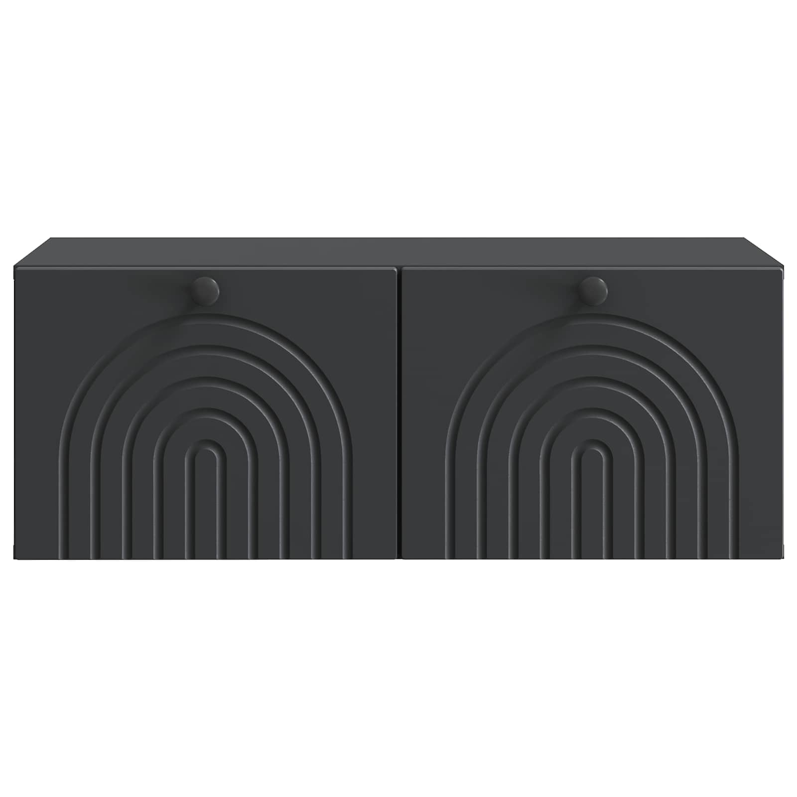 Meuble TV mural Noir 78,5 x 41 x 30 cm Bois d'ingénierie - XIOS