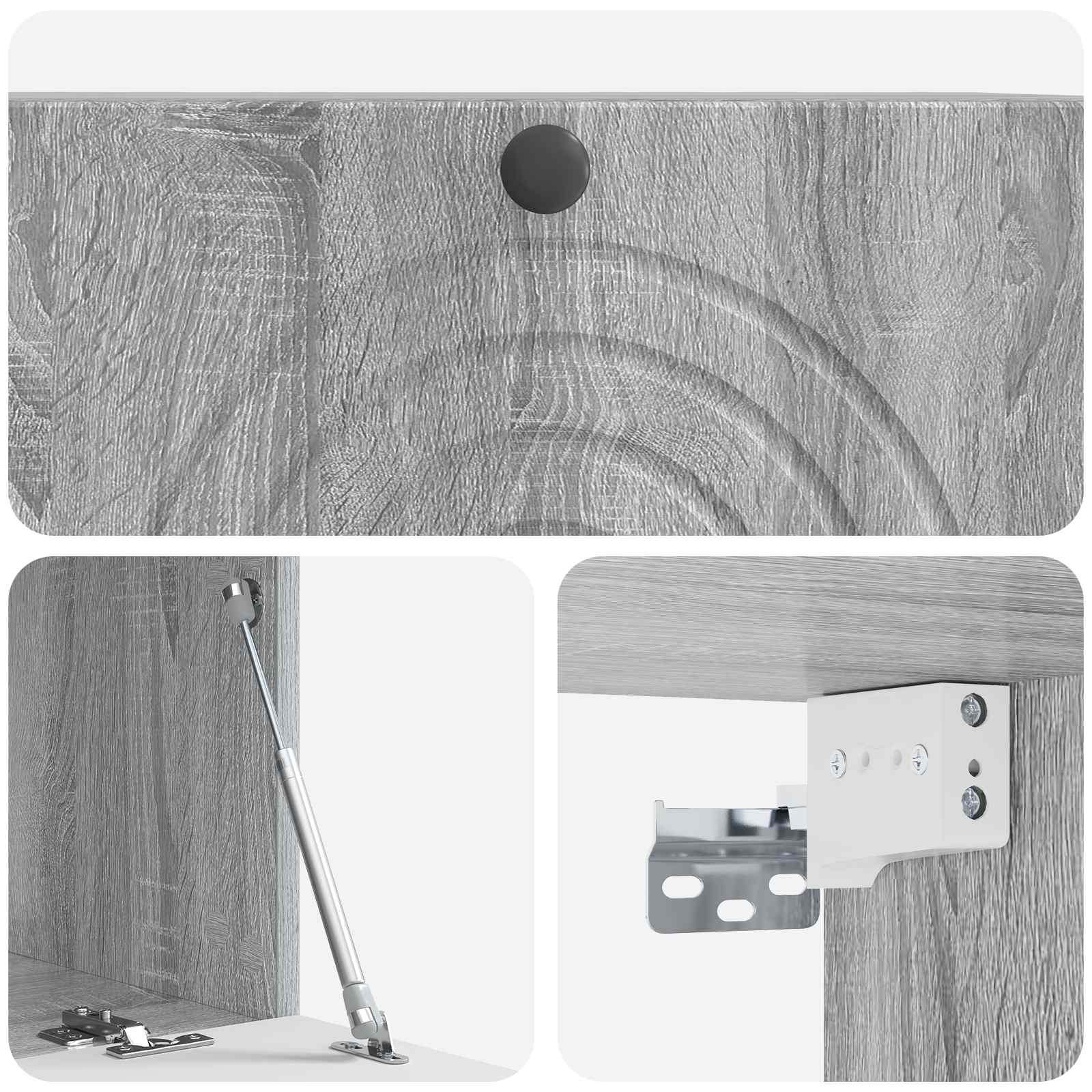 Meuble TV mural Sonoma gris 78,5 x 41 x 30 cm Bois d'ingénierie - XIOS