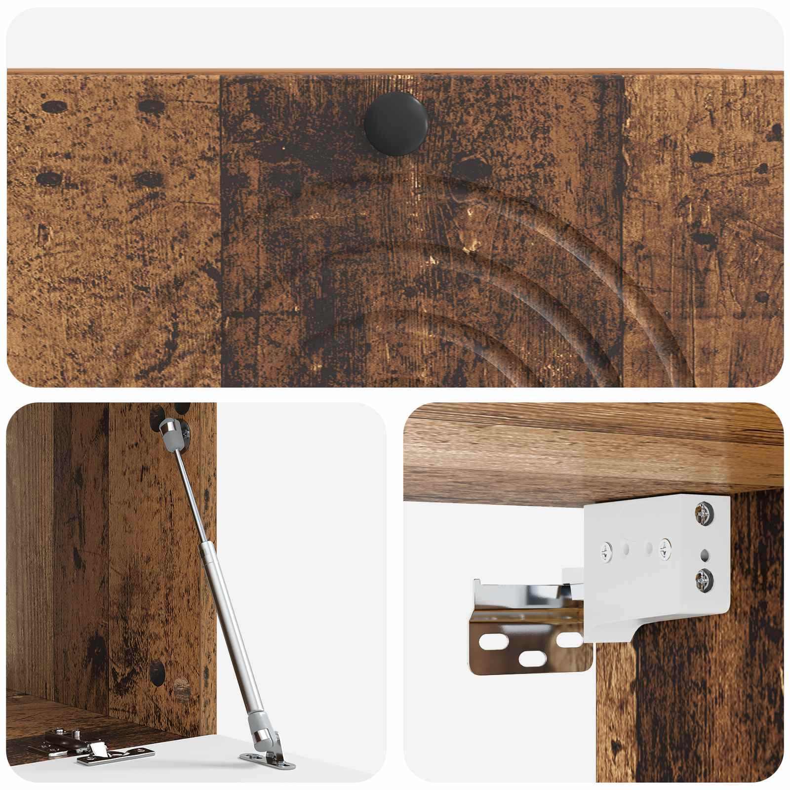 Meuble TV mural Bois ancien 78,5 x 41 x 30 cm Bois d'ingénierie - XIOS