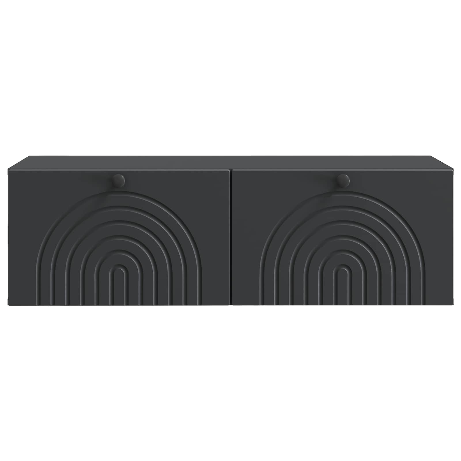 Meuble TV mural Noir 99 x 41 x 30 cm Bois d'ingénierie - XIOS