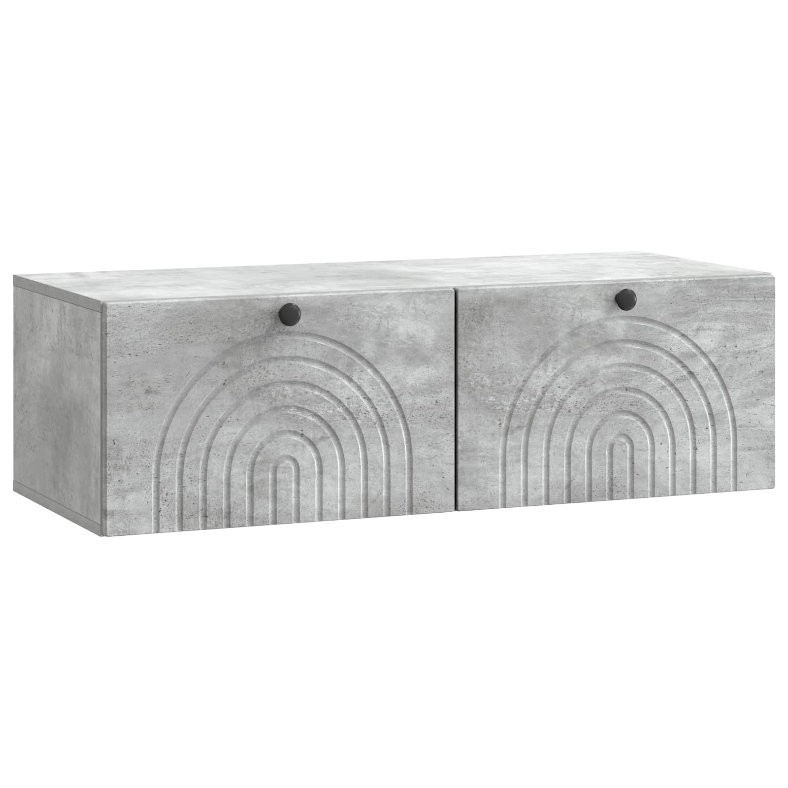 Meuble TV mural Gris béton 99 x 41 x 30 cm Bois d'ingénierie - XIOS