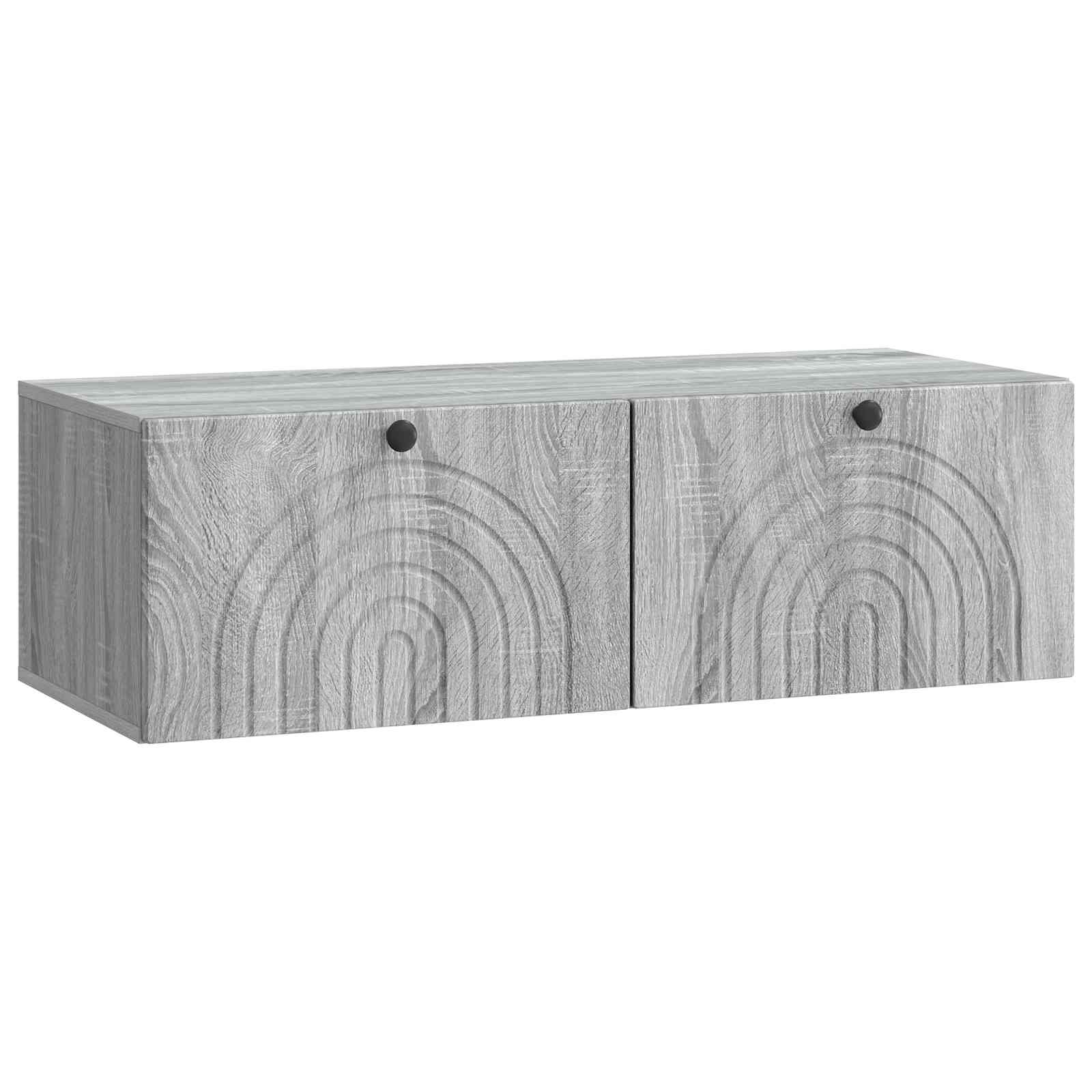 Meuble TV mural Sonoma gris 99 x 41 x 30 cm Bois d'ingénierie - XIOS