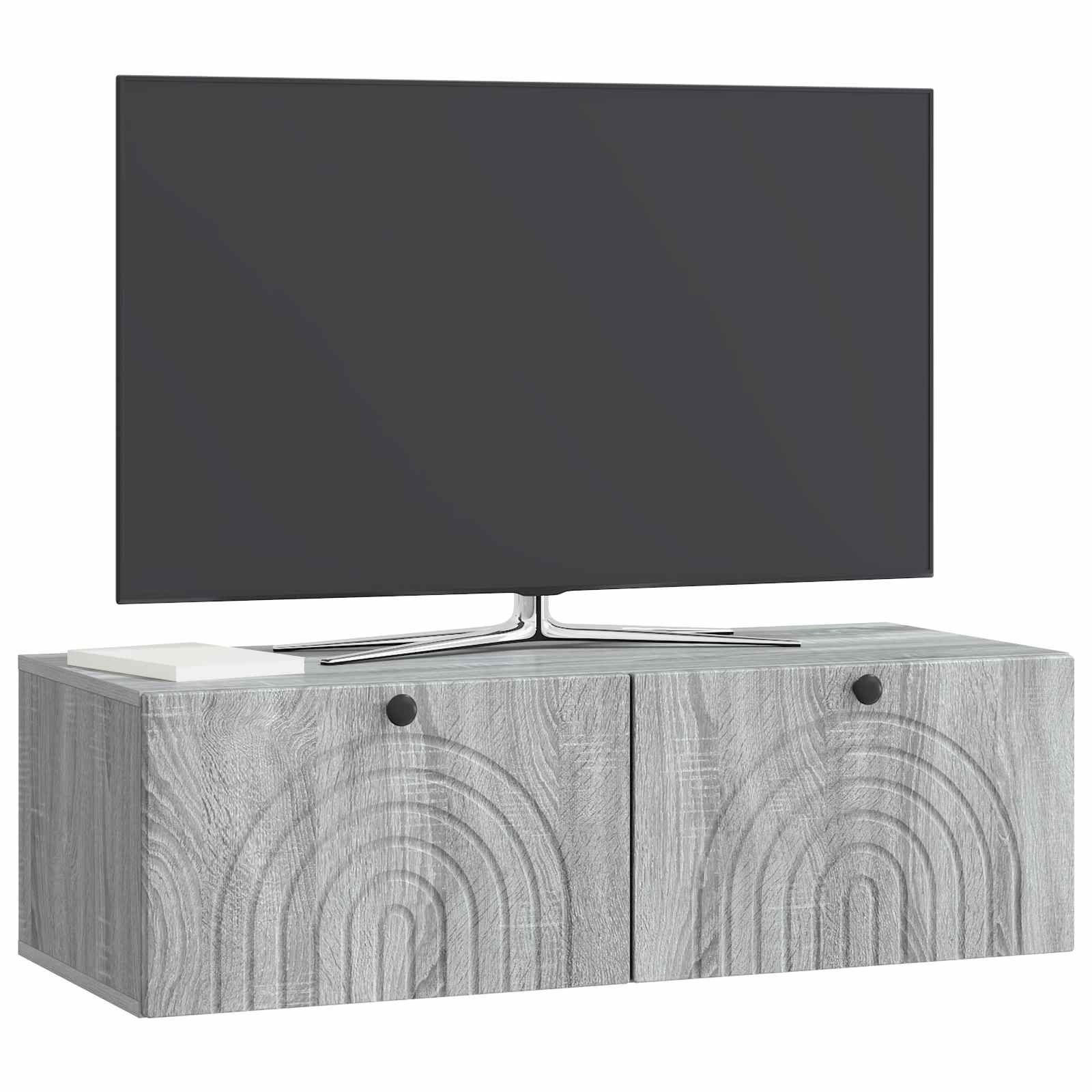 Meuble TV mural Sonoma gris 99 x 41 x 30 cm Bois d'ingénierie - XIOS