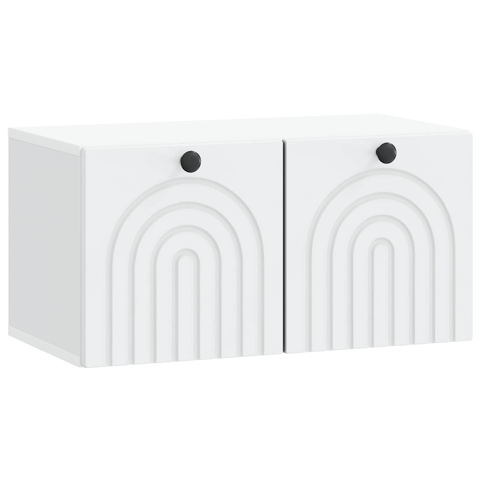 Meuble TV mural Blanc 59,5 x 31 x 30 cm Bois d'ingénierie - XIOS
