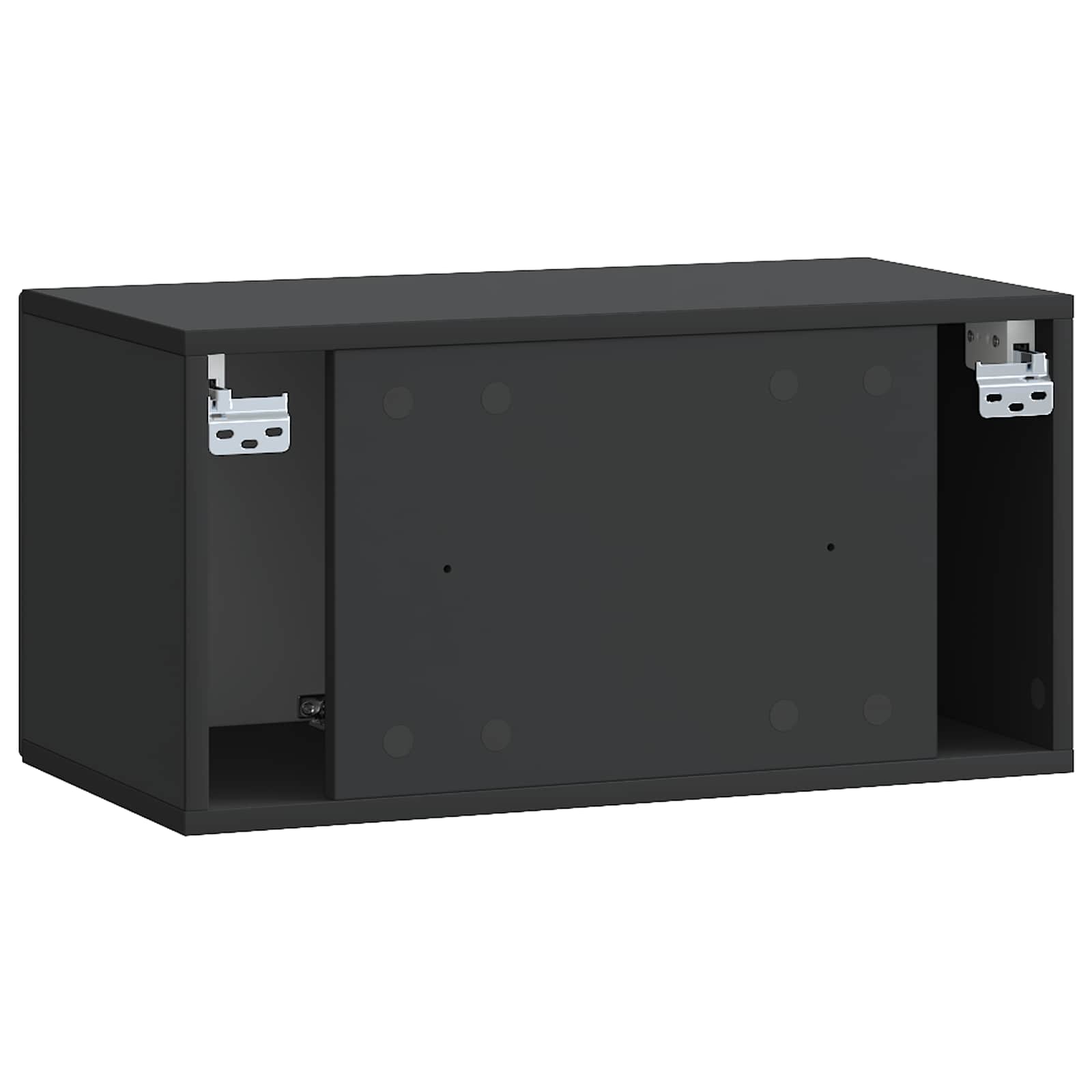 Meuble TV mural Noir 59,5 x 31 x 30 cm Bois d'ingénierie - XIOS