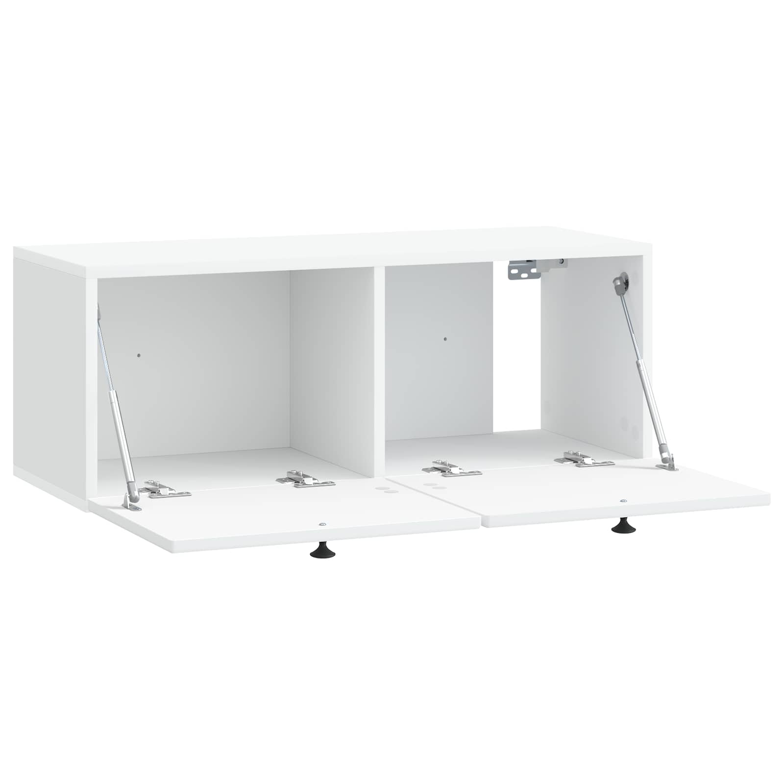 Meuble TV mural Blanc 78,5 x 31 x 30 cm Bois d'ingénierie - XIOS