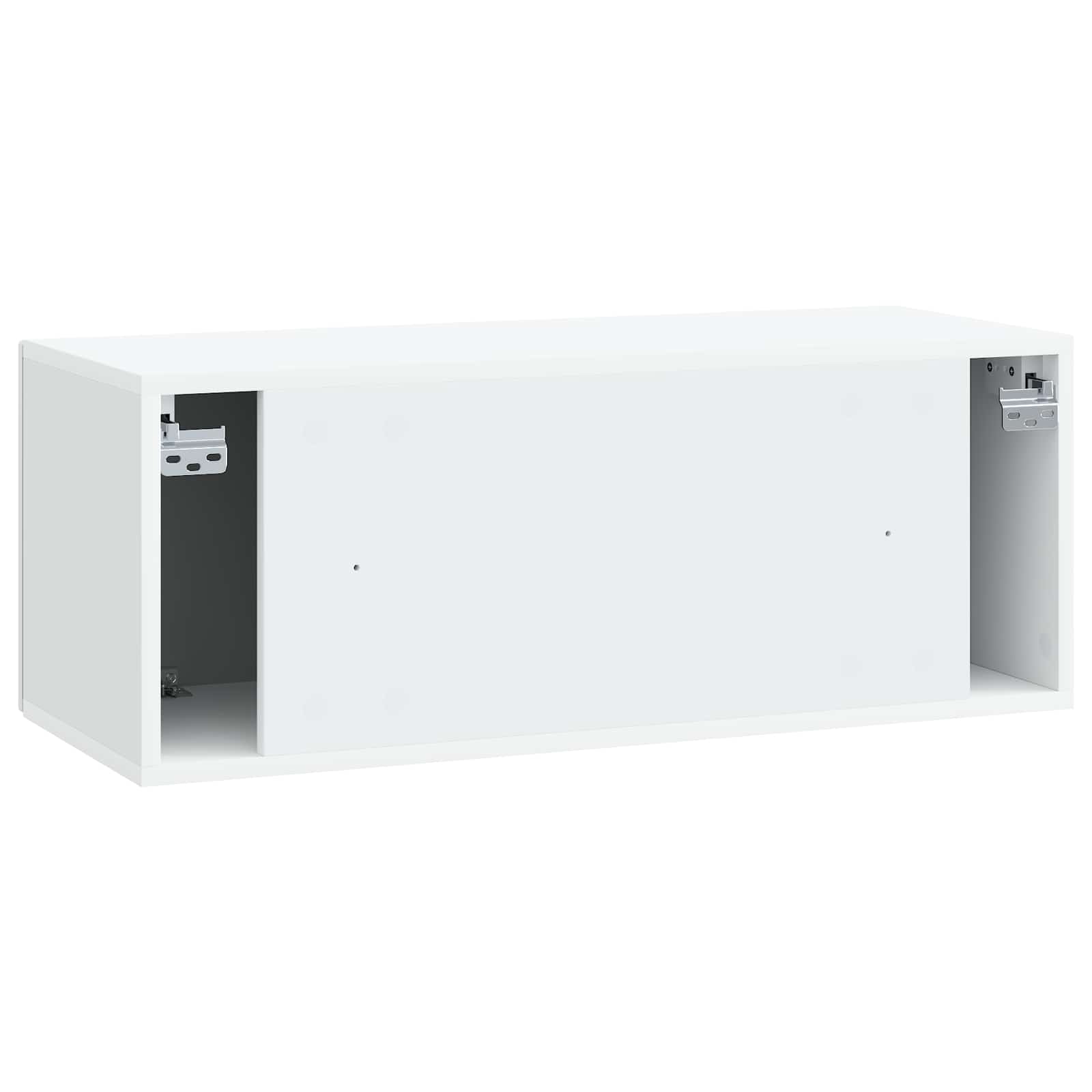 Meuble TV mural Blanc 78,5 x 31 x 30 cm Bois d'ingénierie - XIOS