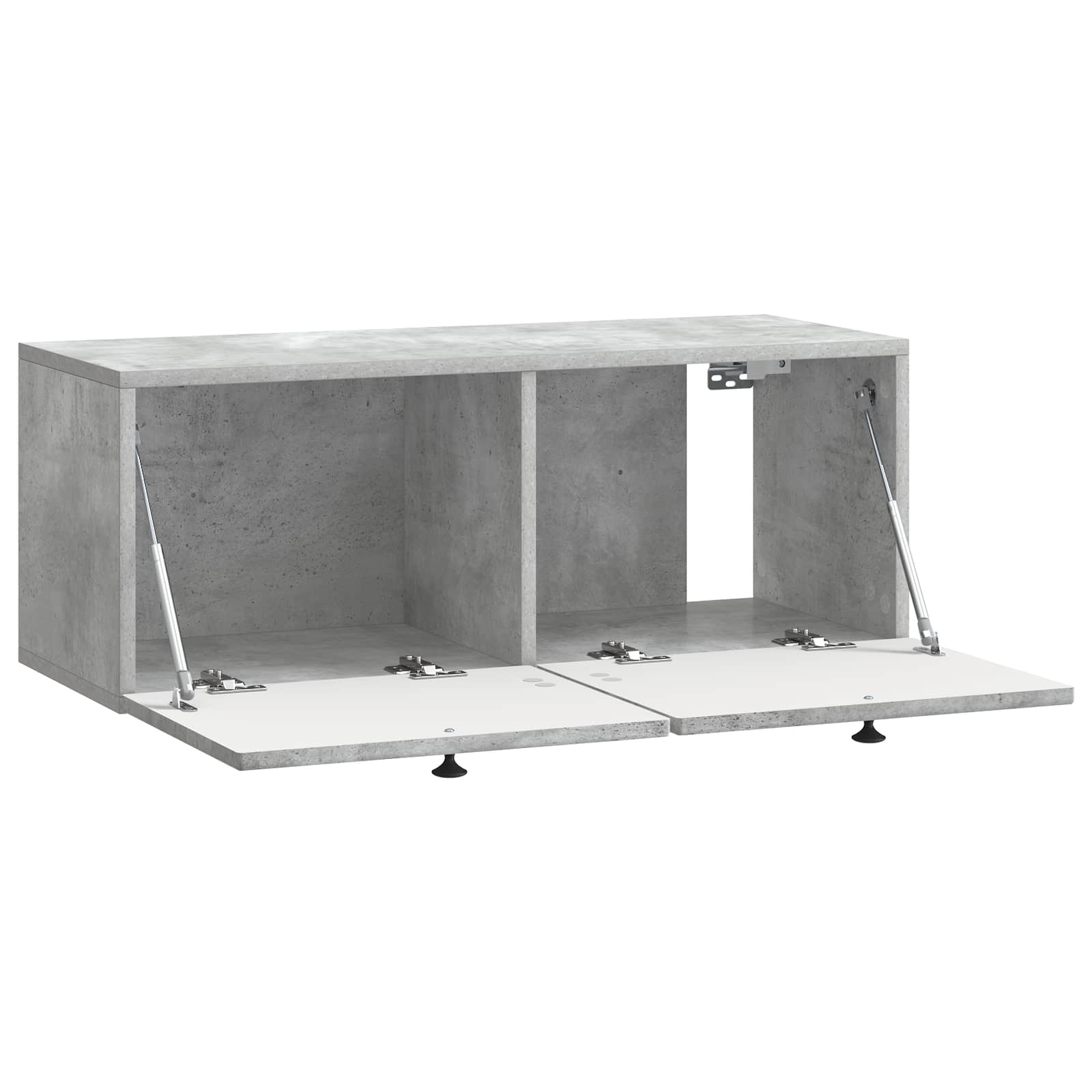 Meuble TV mural Gris béton 78,5 x 31 x 30 cm Bois d'ingénierie - XIOS