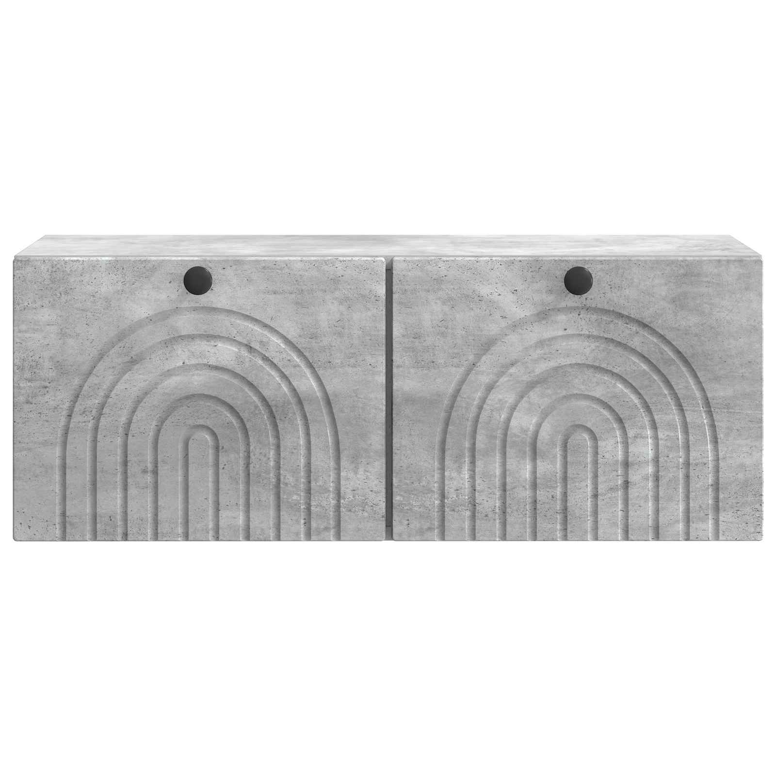 Meuble TV mural Gris béton 78,5 x 31 x 30 cm Bois d'ingénierie - XIOS