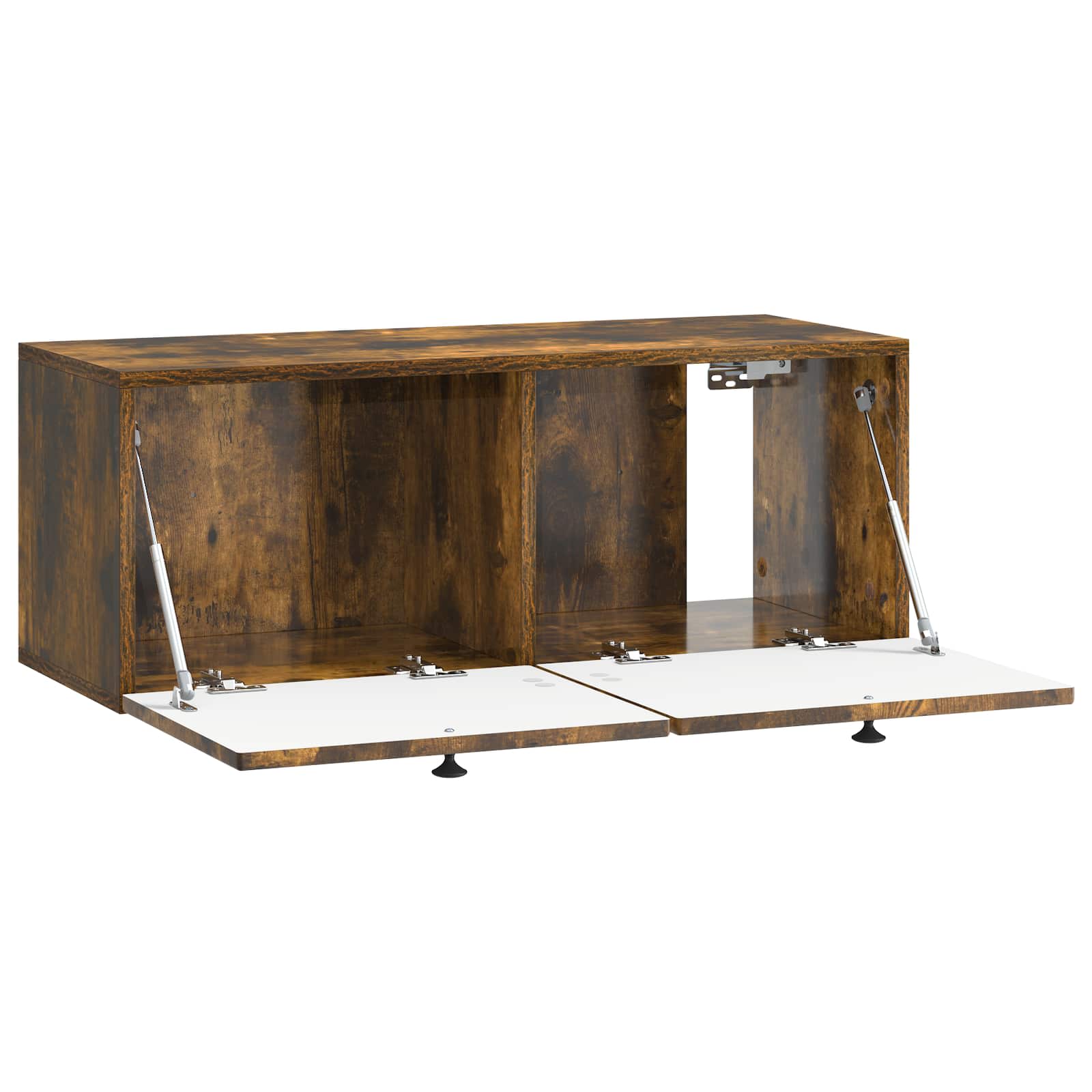 Meuble TV mural Chêne fumé 78,5 x 31 x 30 cm Bois d'ingénierie - XIOS