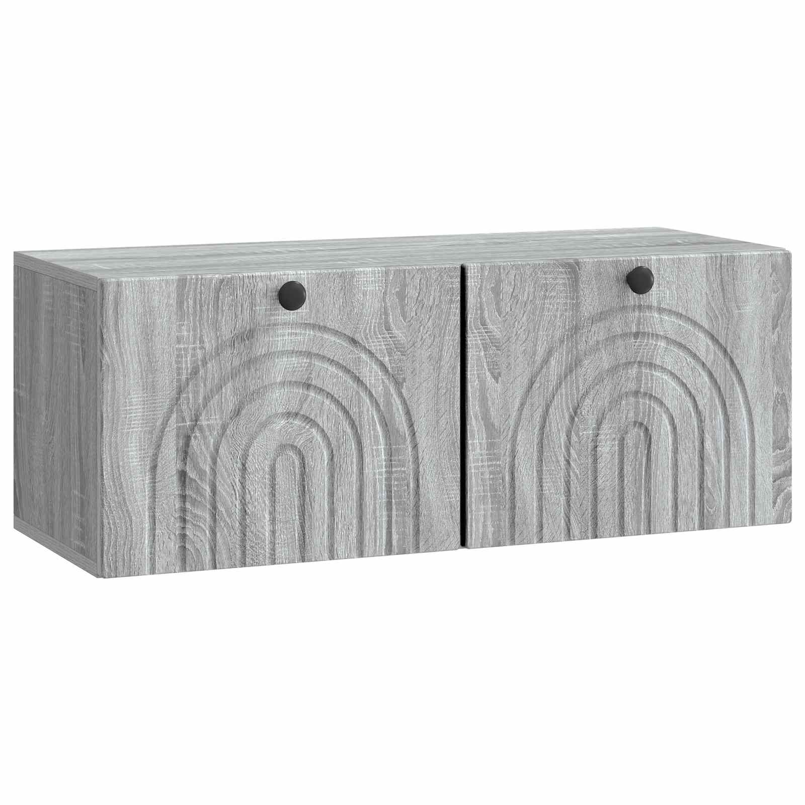 Meuble TV mural Sonoma gris 78,5 x 31 x 30 cm Bois d'ingénierie - XIOS
