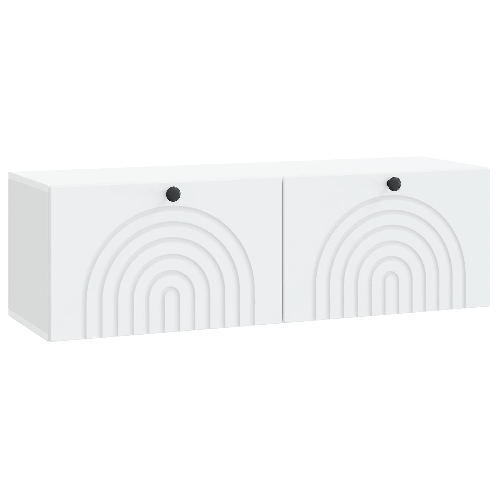 Meuble TV mural Blanc 98 x 31 x 30 cm Bois d'ingénierie - XIOS