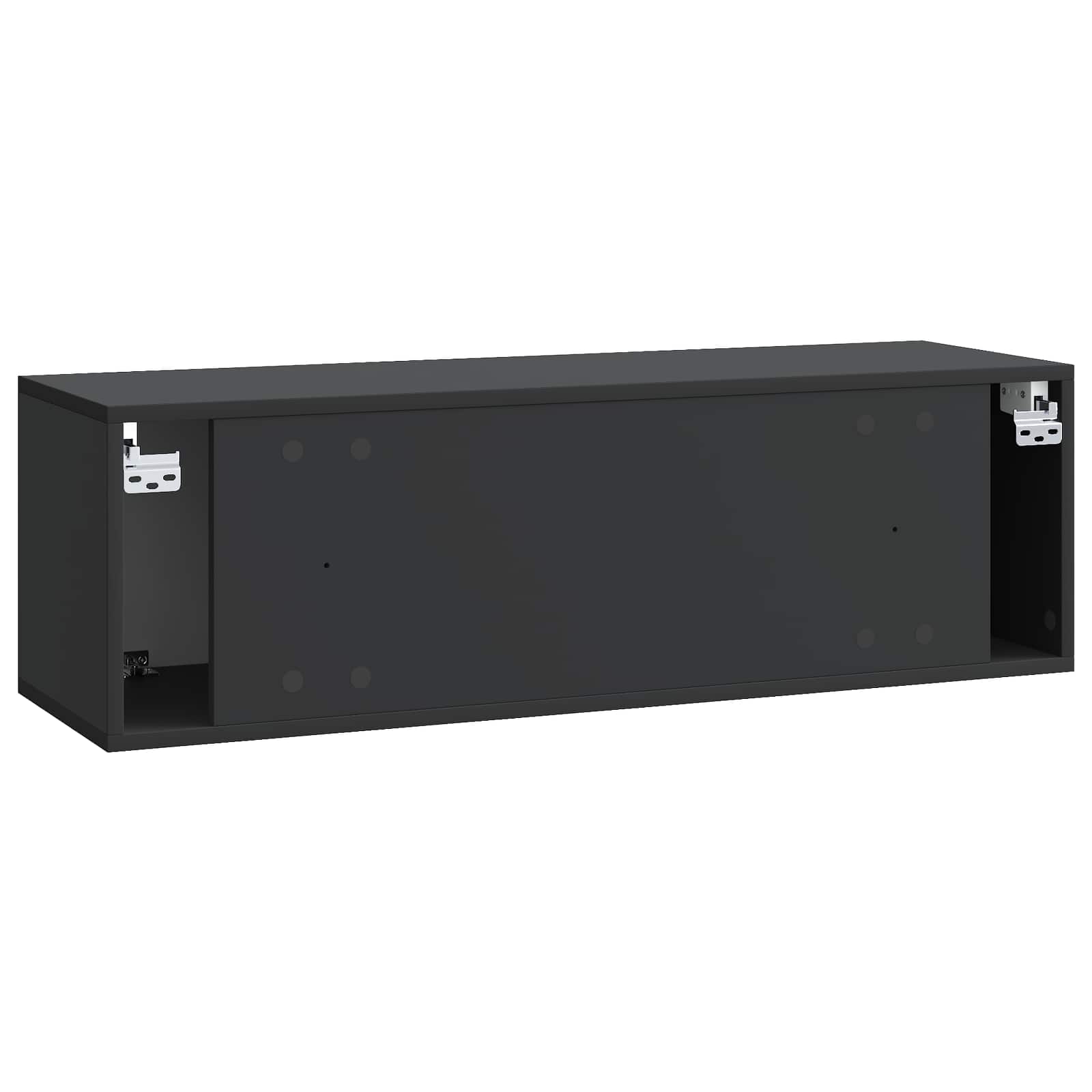 Meuble TV mural Noir 98 x 31 x 30 cm Bois d'ingénierie - XIOS