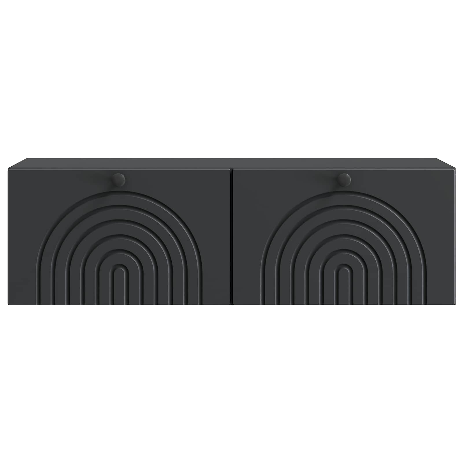 Meuble TV mural Noir 98 x 31 x 30 cm Bois d'ingénierie - XIOS