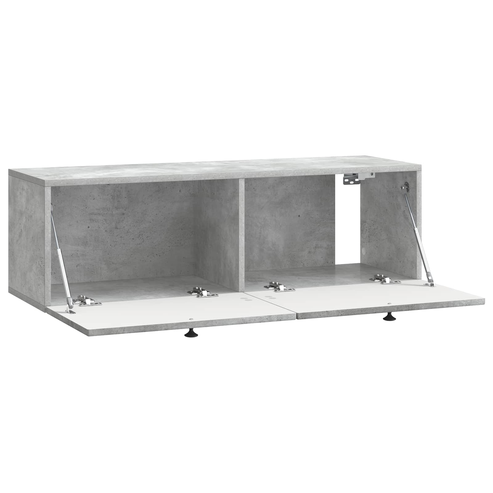 Meuble TV mural Gris béton 98 x 31 x 30 cm Bois d'ingénierie - XIOS