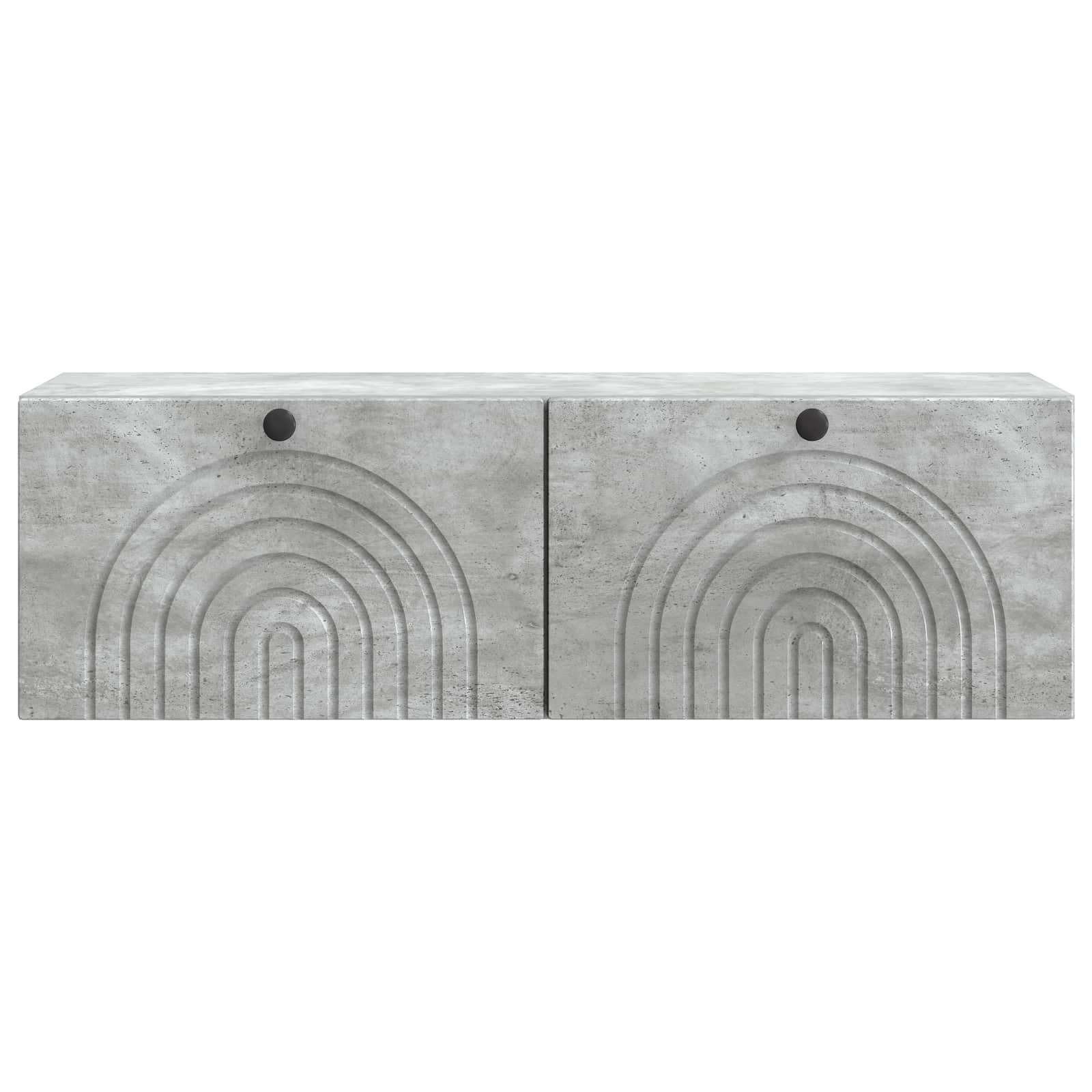 Meuble TV mural Gris béton 98 x 31 x 30 cm Bois d'ingénierie - XIOS
