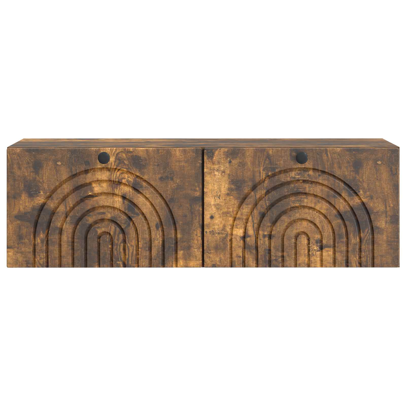 Meuble TV mural Chêne fumé 98 x 31 x 30 cm Bois d'ingénierie - XIOS