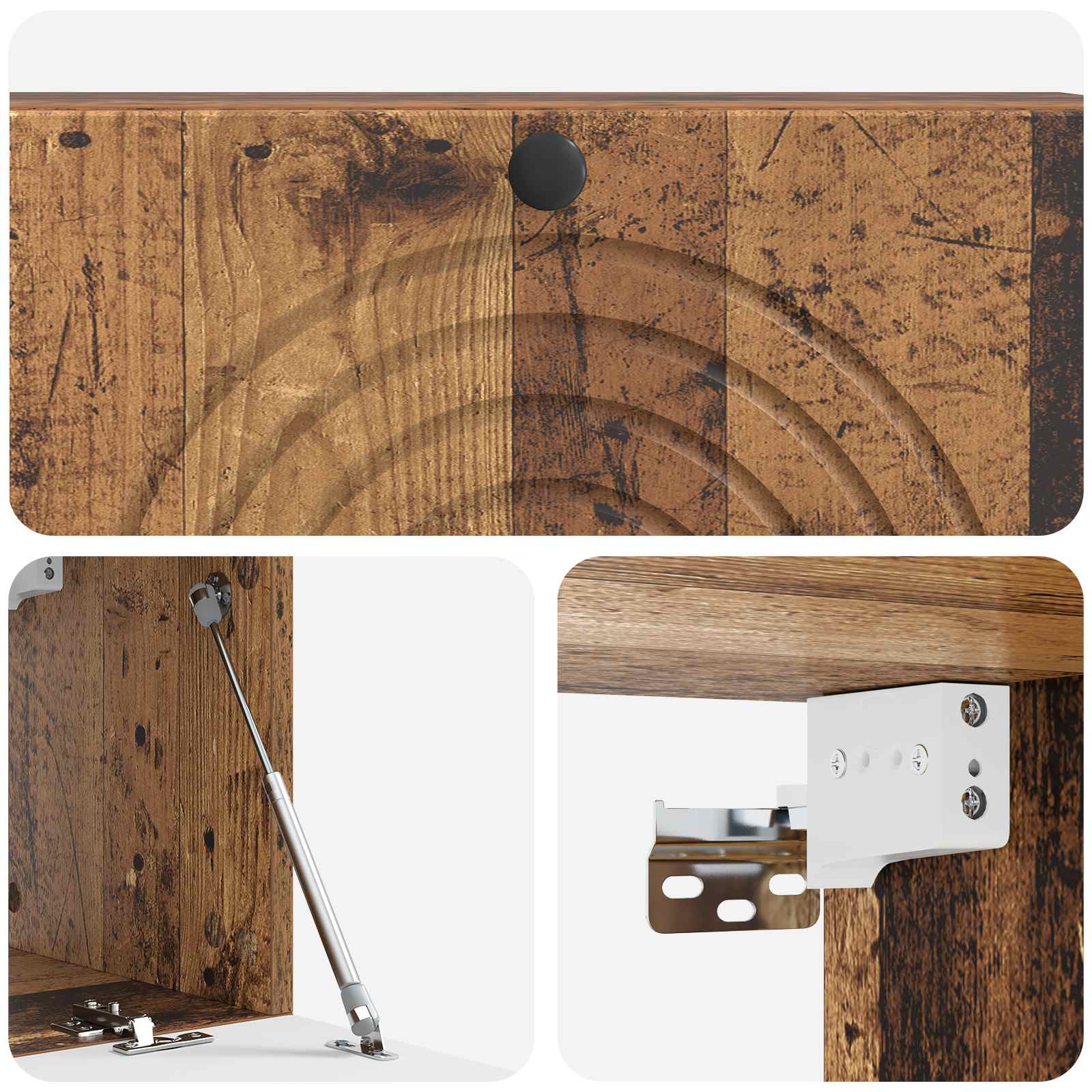 Meuble TV mural Bois ancien 98 x 31 x 30 cm Bois d'ingénierie - XIOS
